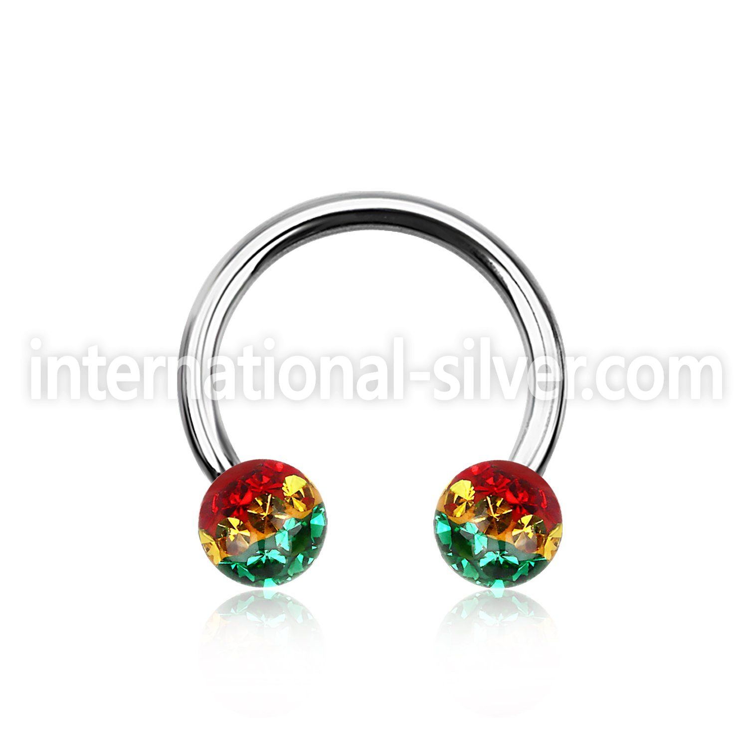 cbfr5r horseshoes surgical steel 316l belly button