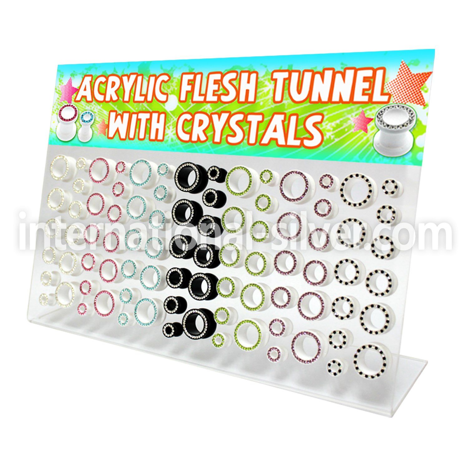 dapg35 tunnels gauges acrylic body jewelry ear lobe