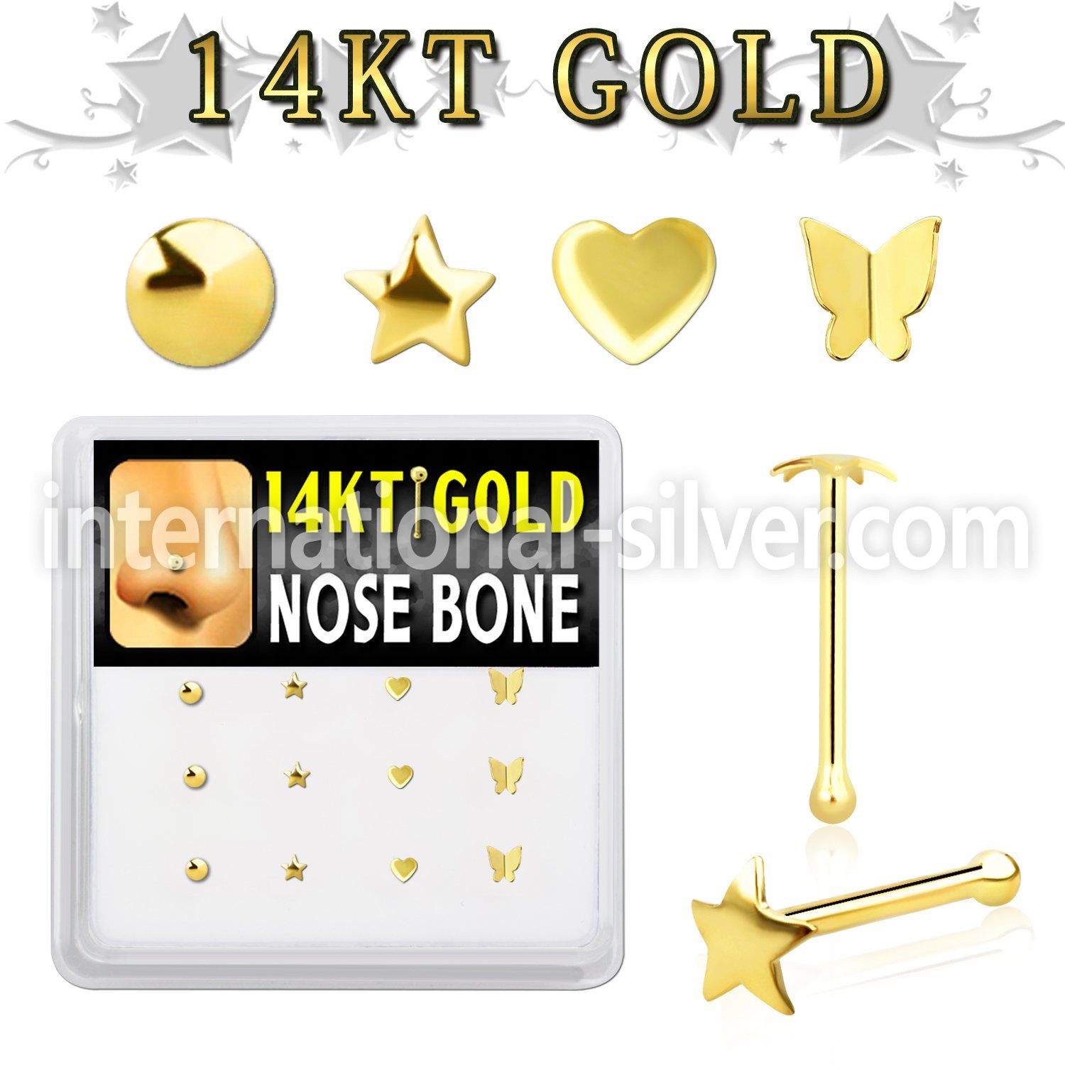 dgnb9 nose bone gold nose