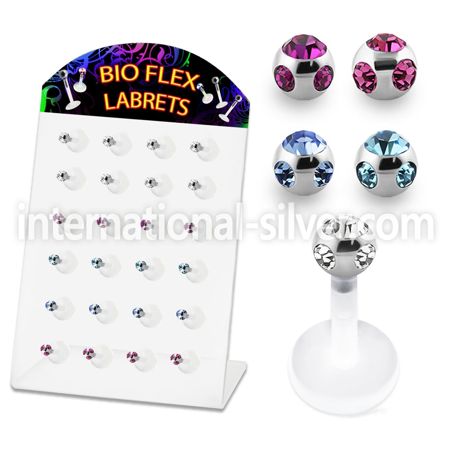 dlbica labrets lip rings bioflex ptfe labrets chin