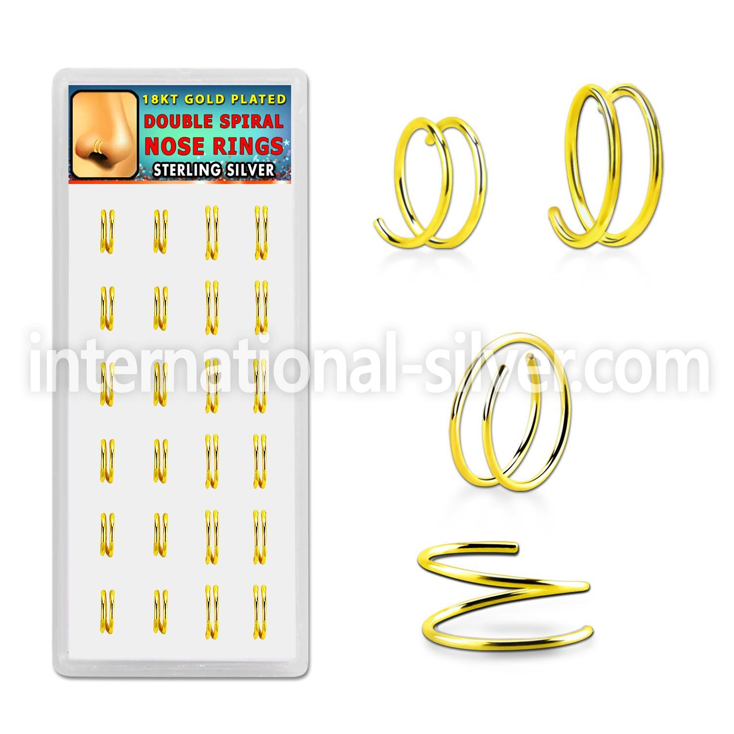 dnsm229 925 silver nose hoops nose  piercing