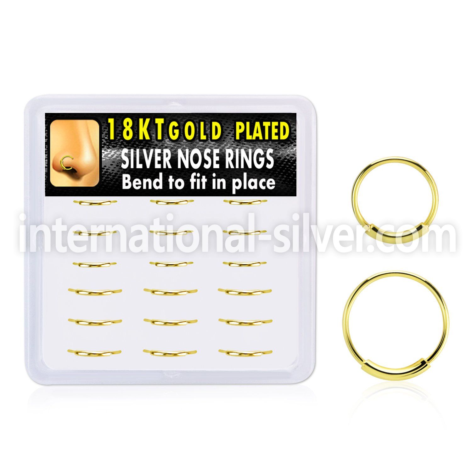 dnsm250 925 silver nose hoops nose piercing
