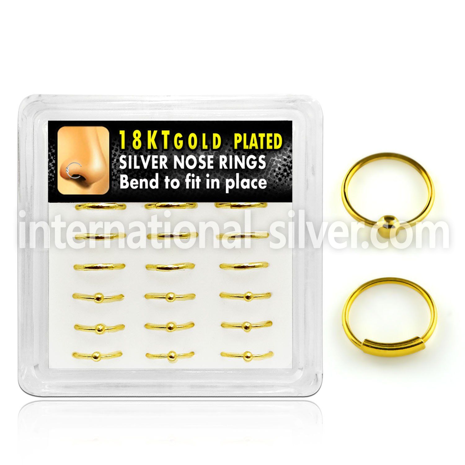 dnsm7 nose hoop silver 925 nose