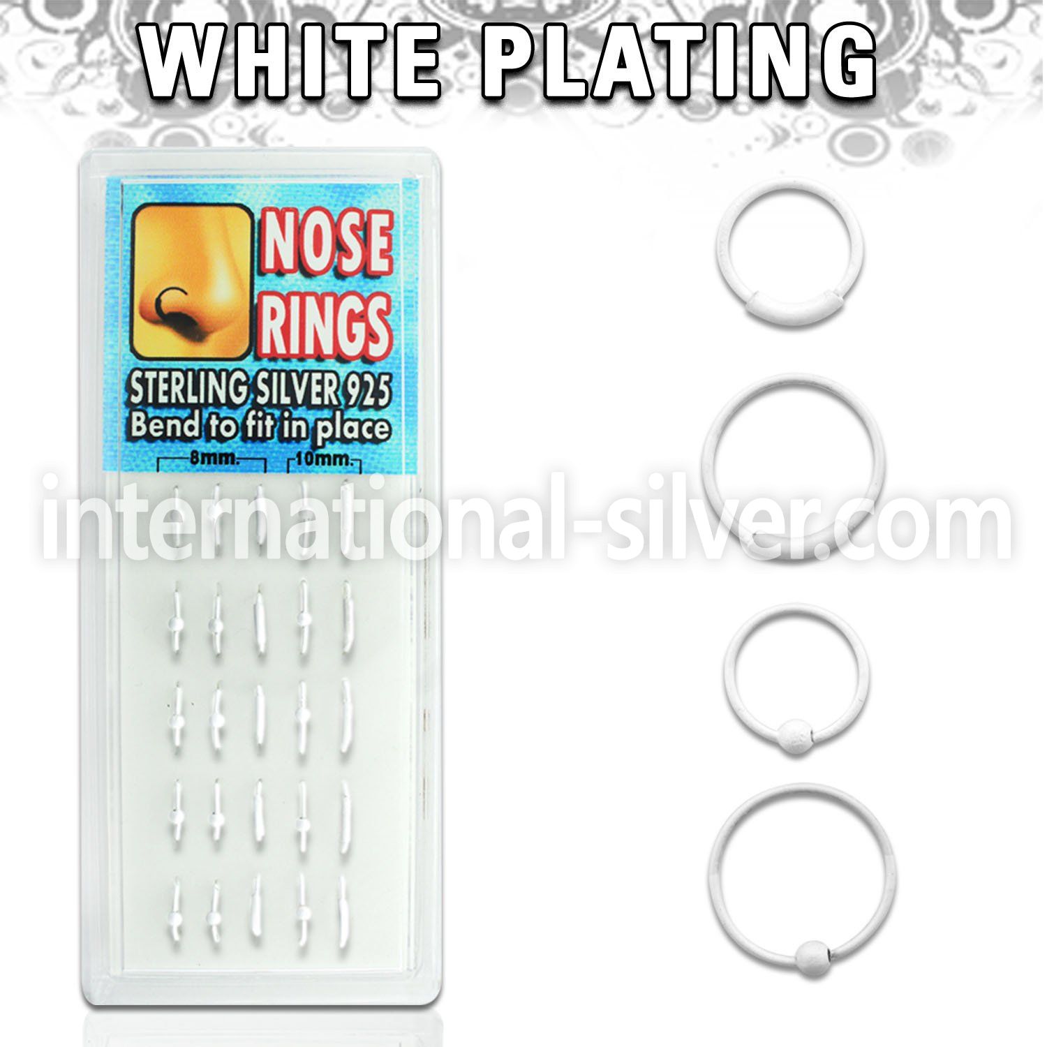 dnsp1 nose hoop silver 925 nose