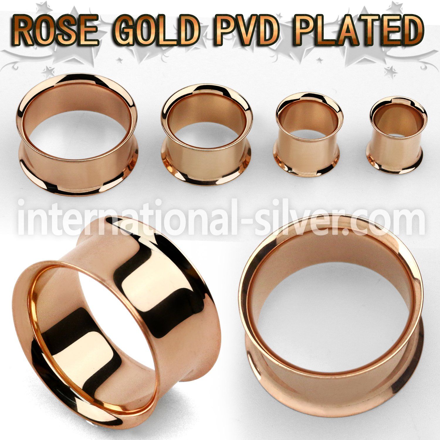 dttpg tunnels gauges anodized surgical steel 316l ear lobe
