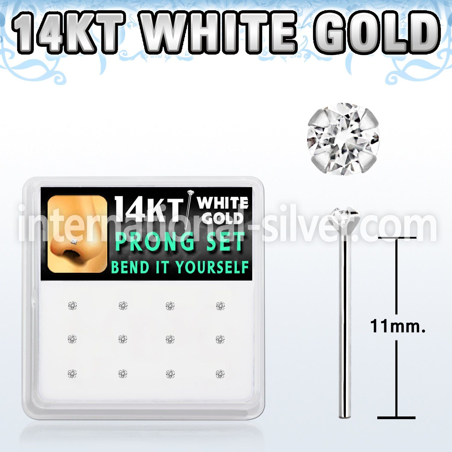 dwys3 gold bend it yourself nose studs nose piercing