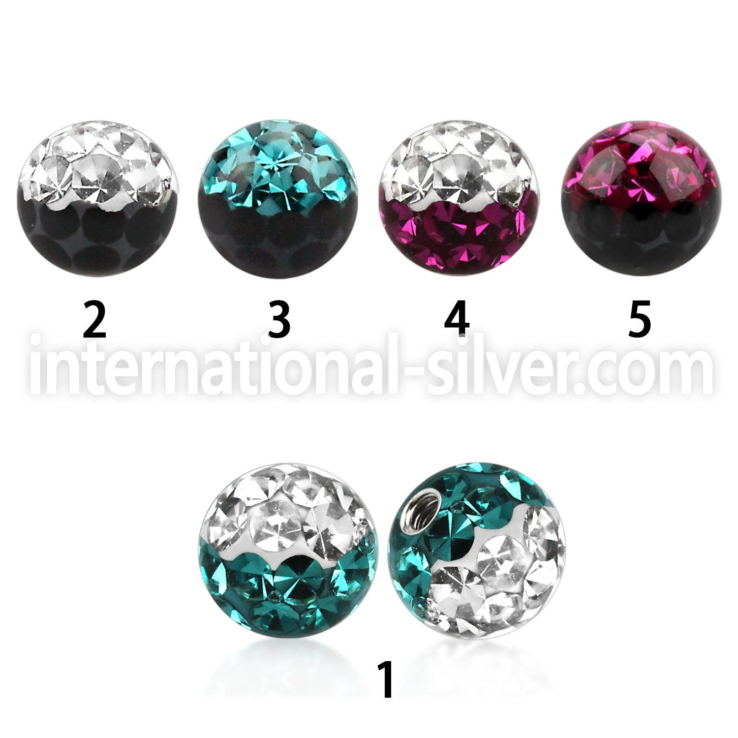 emfr5 loose body jewelry parts surgical steel 316l belly button