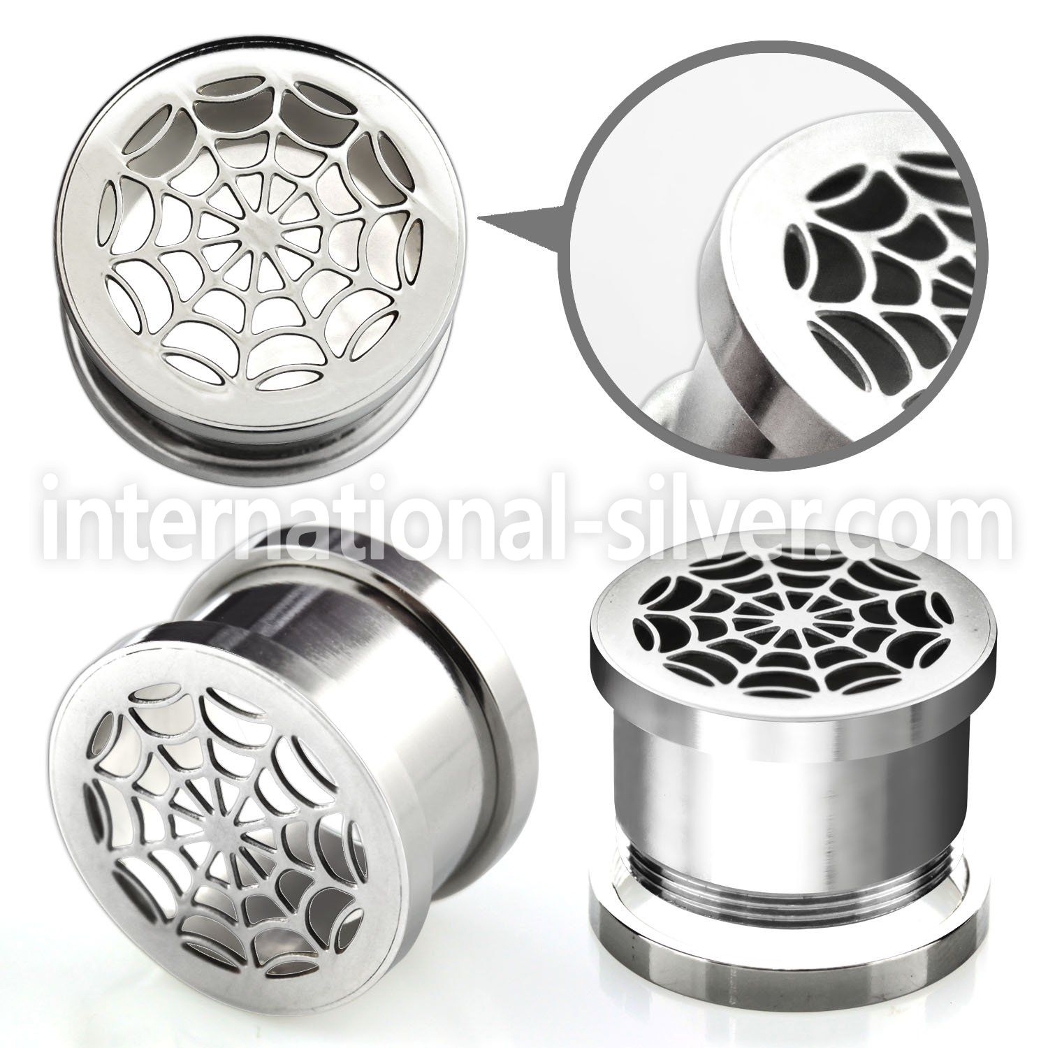 fspw plugs gauges surgical steel 316l ear lobe
