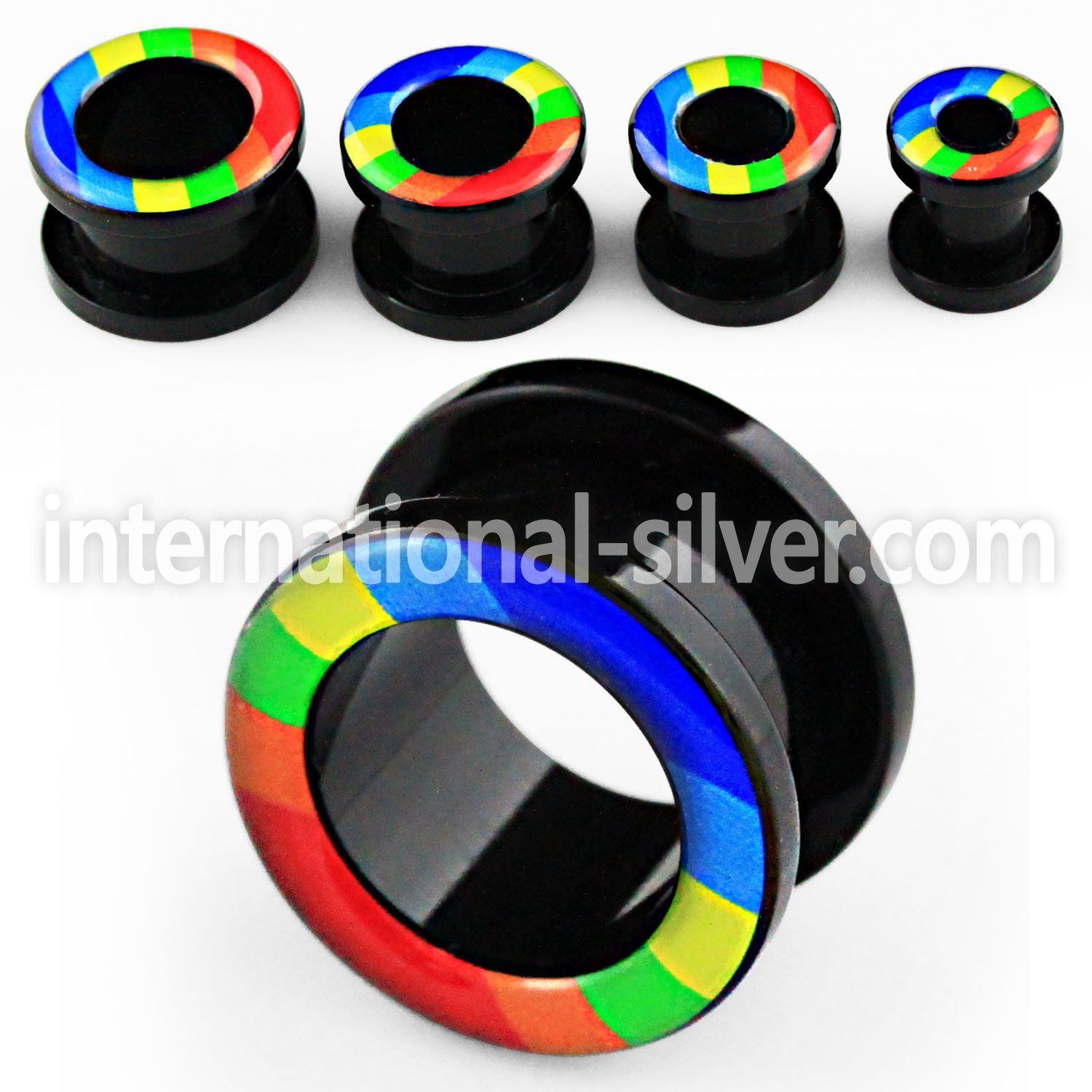 ftab tunnels gauges acrylic body jewelry ear lobe