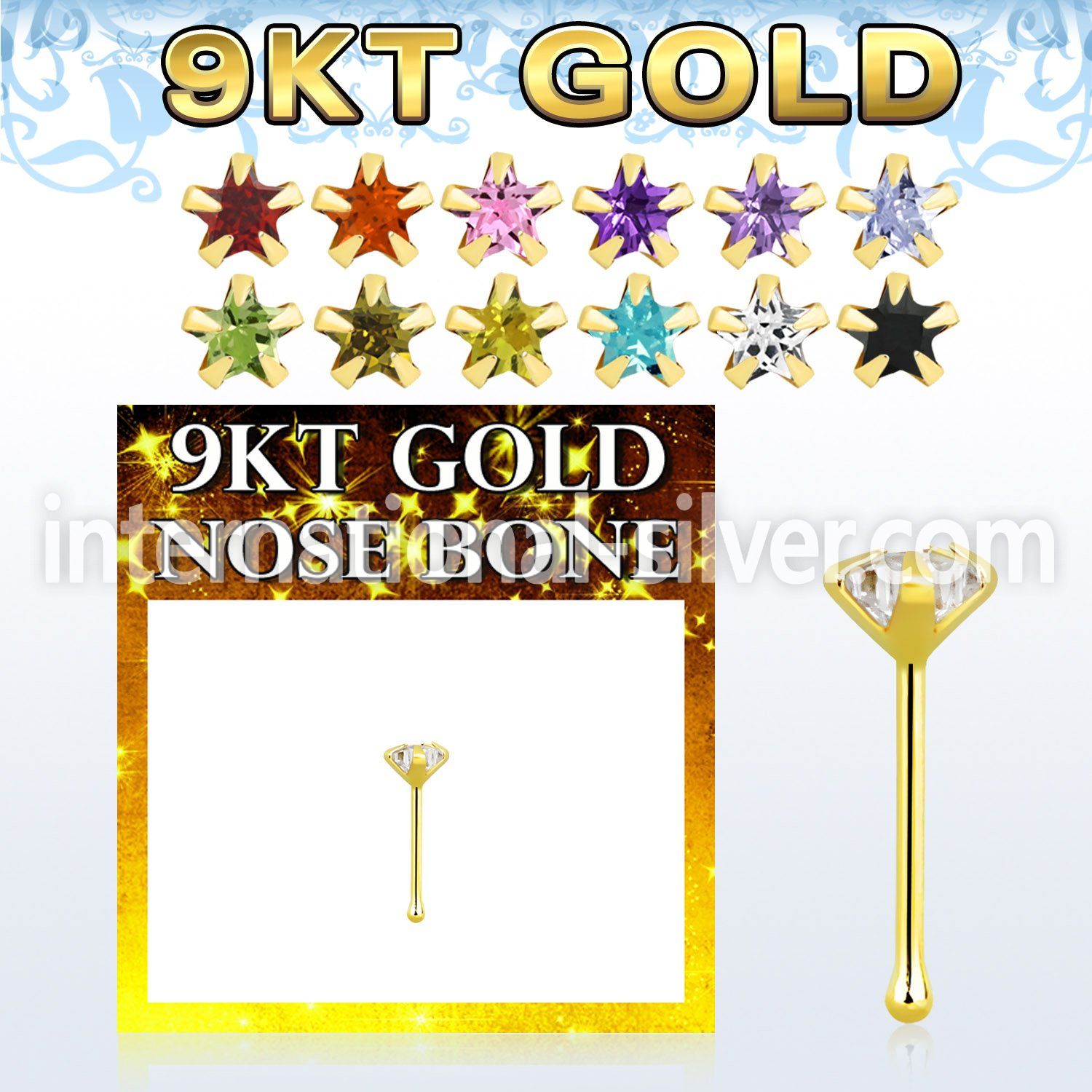 g9nbsm1 gold nose bones nose piercing