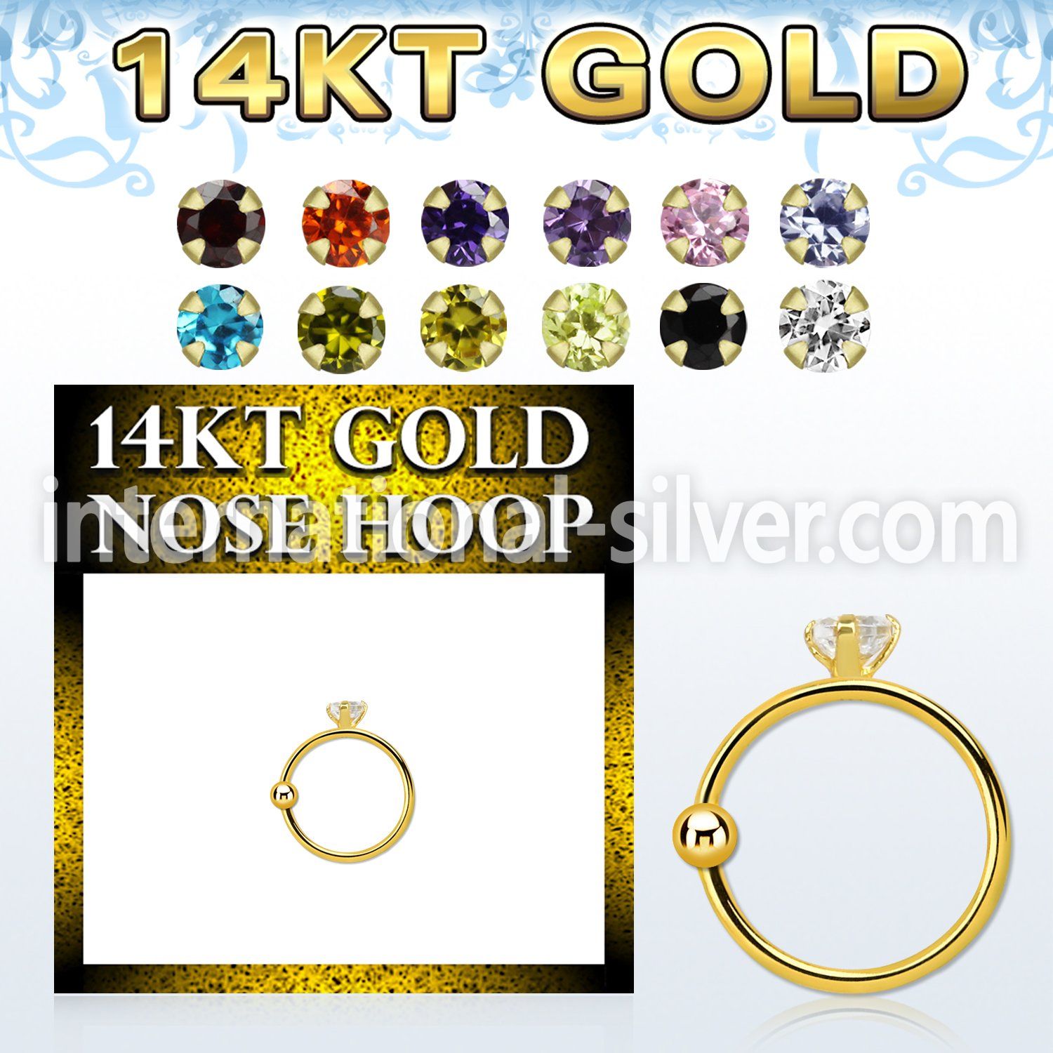 ghz2 nose hoop gold nose