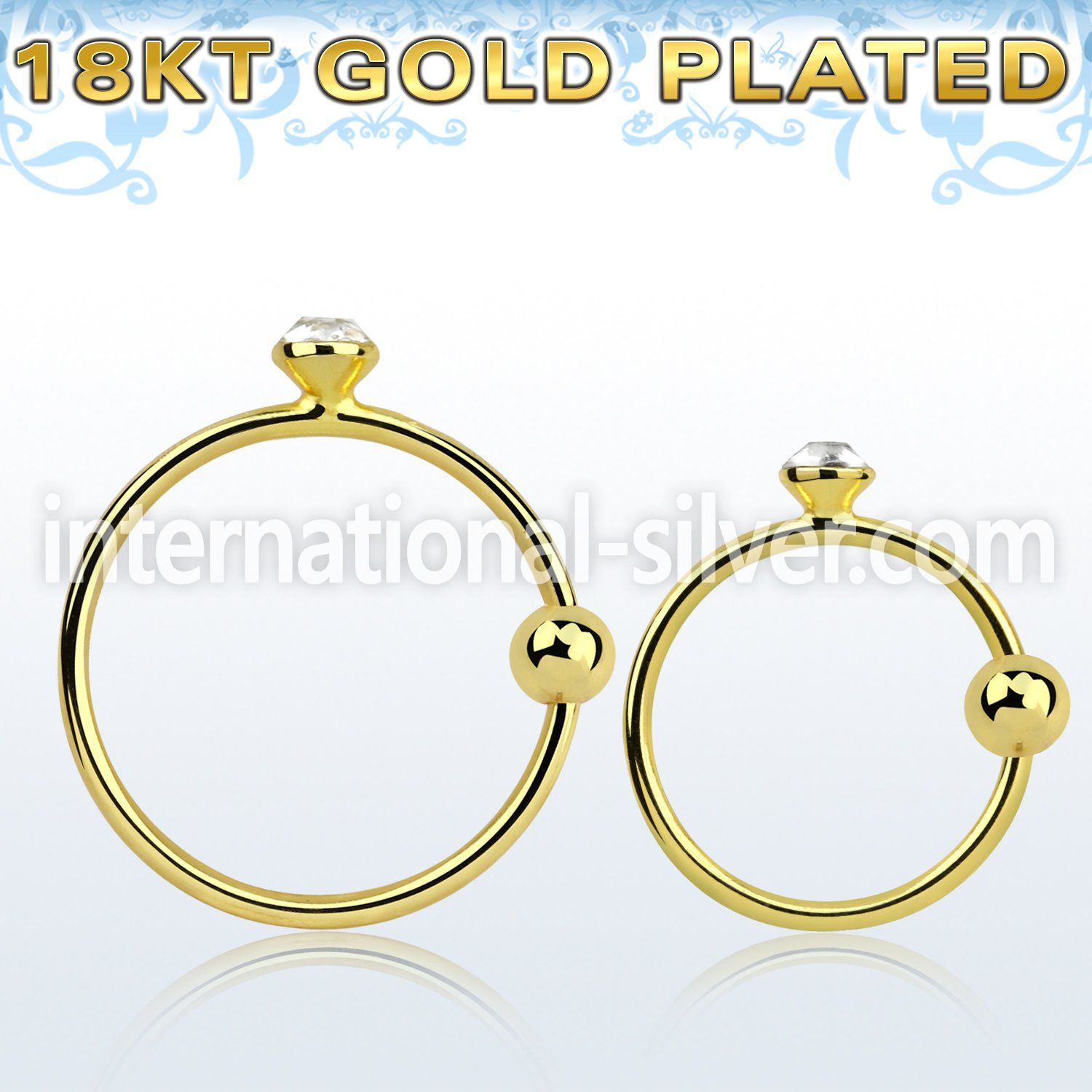 gpm9 nose hoop silver 925 