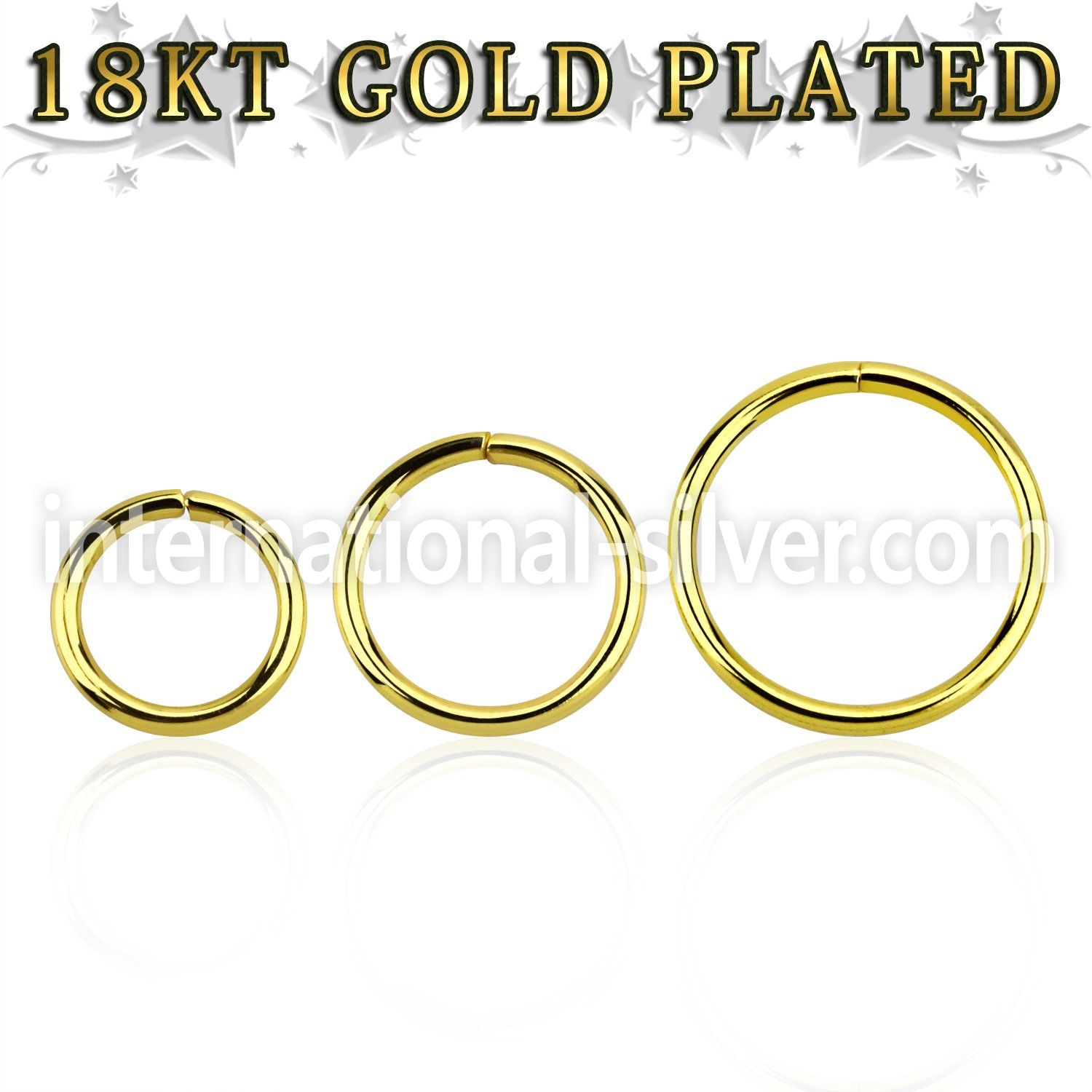 gpsel18 seamless segment rings silver 925 eyebrow