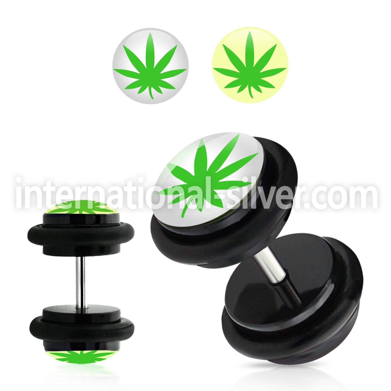 ilvgr3 cheaters  illusion plugs and tapers acrylic body jewelry belly button