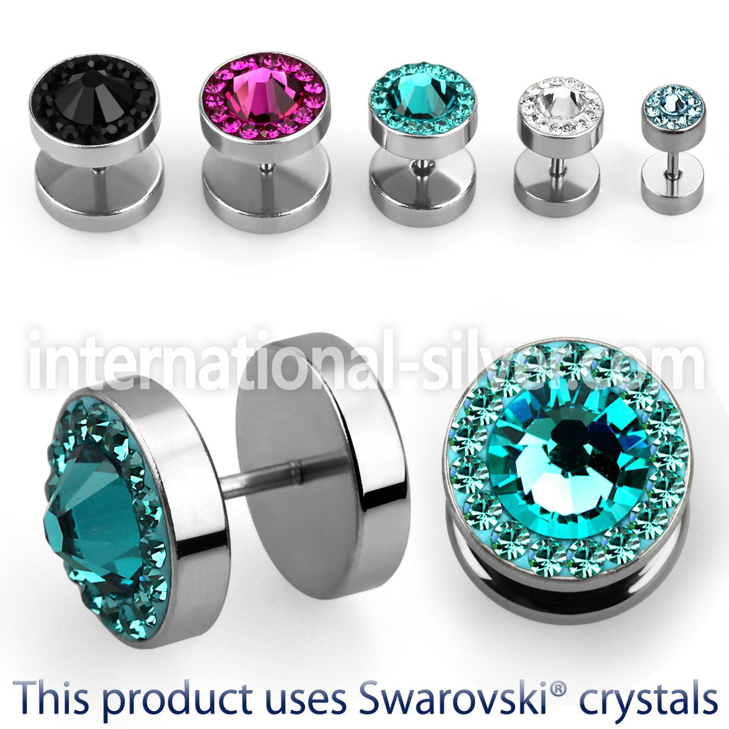 ipgc cheaters  illusion plugs and tapers surgical steel 316l ear lobe