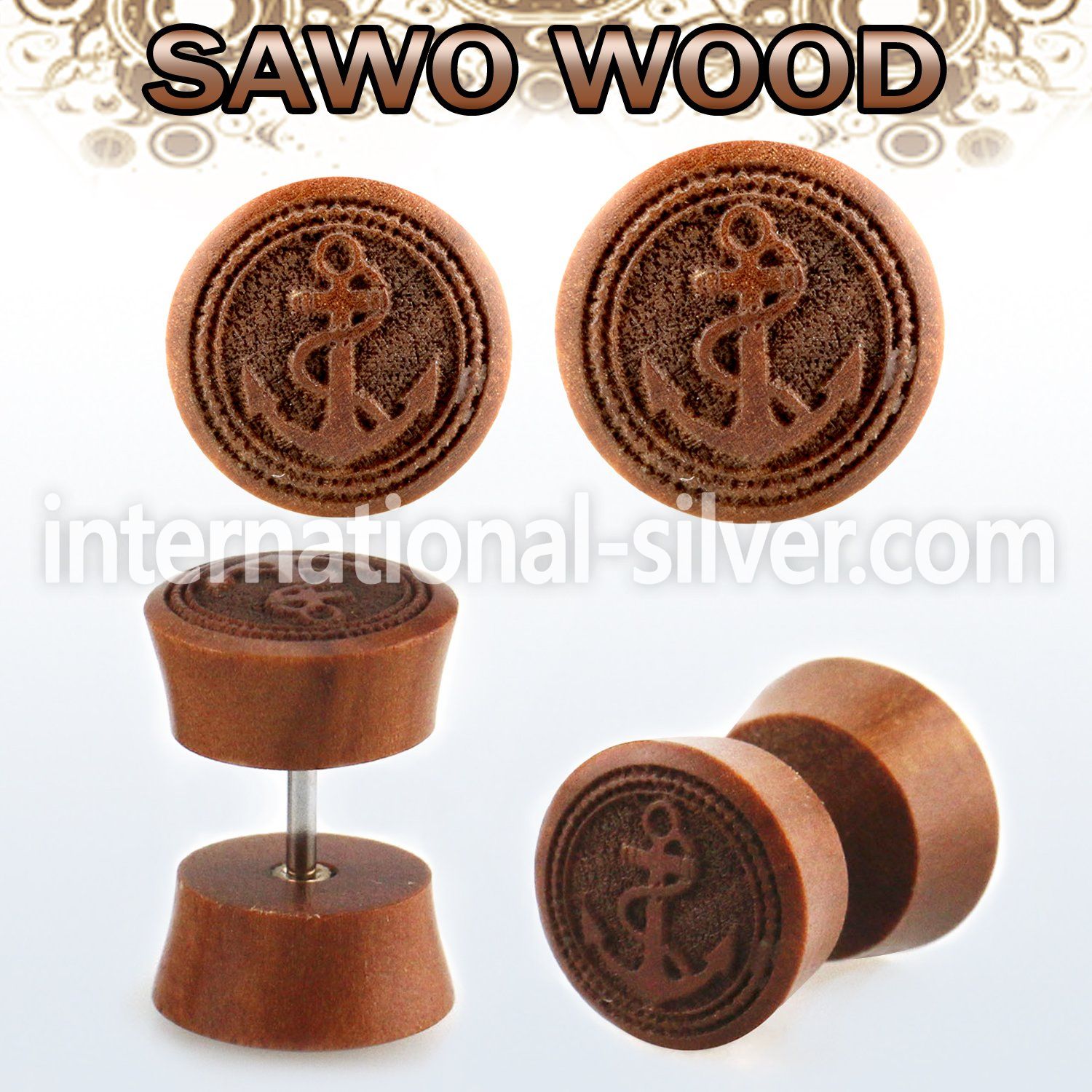 iplswi cheaters  illusion plugs and tapers organic body jewelry ear lobe