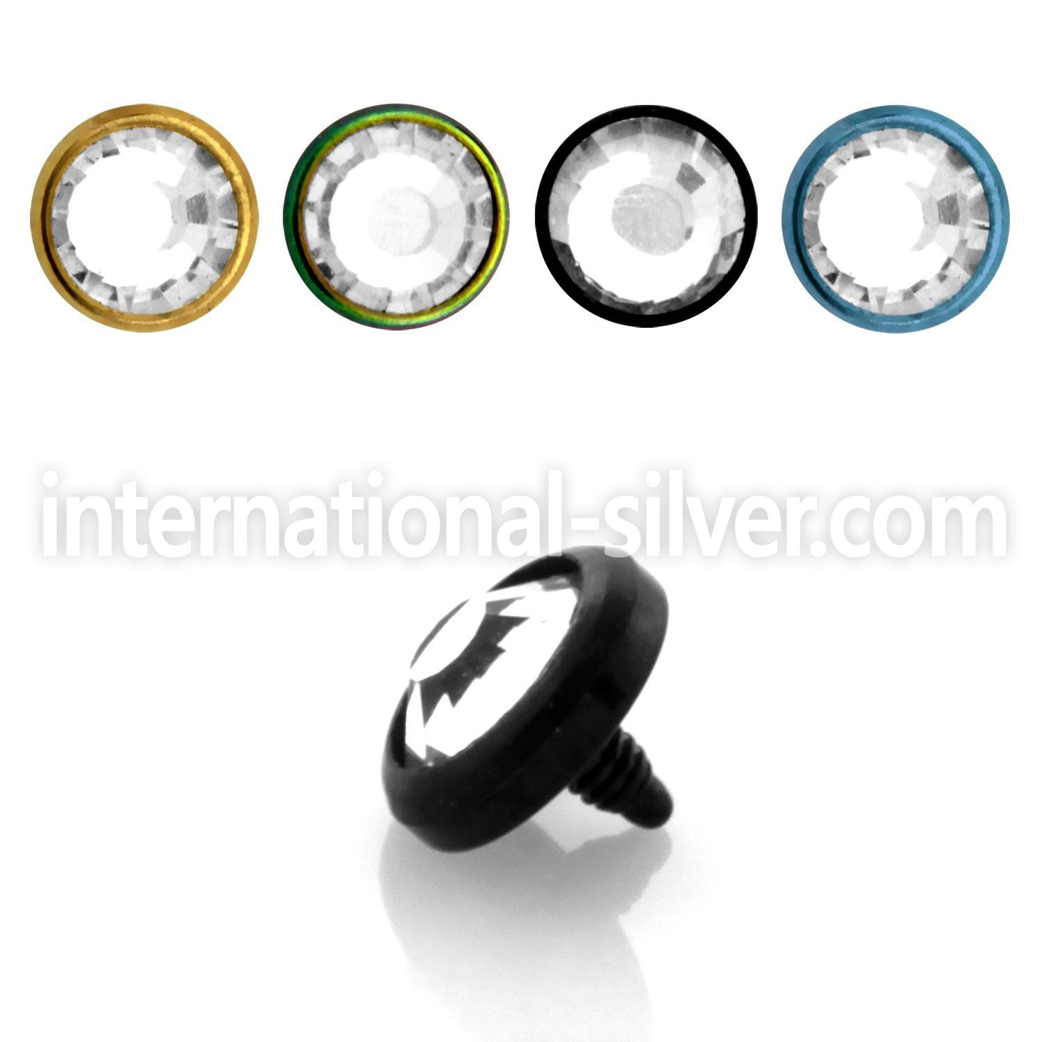 itjf5 dermals anodized surgical steel 316l belly button