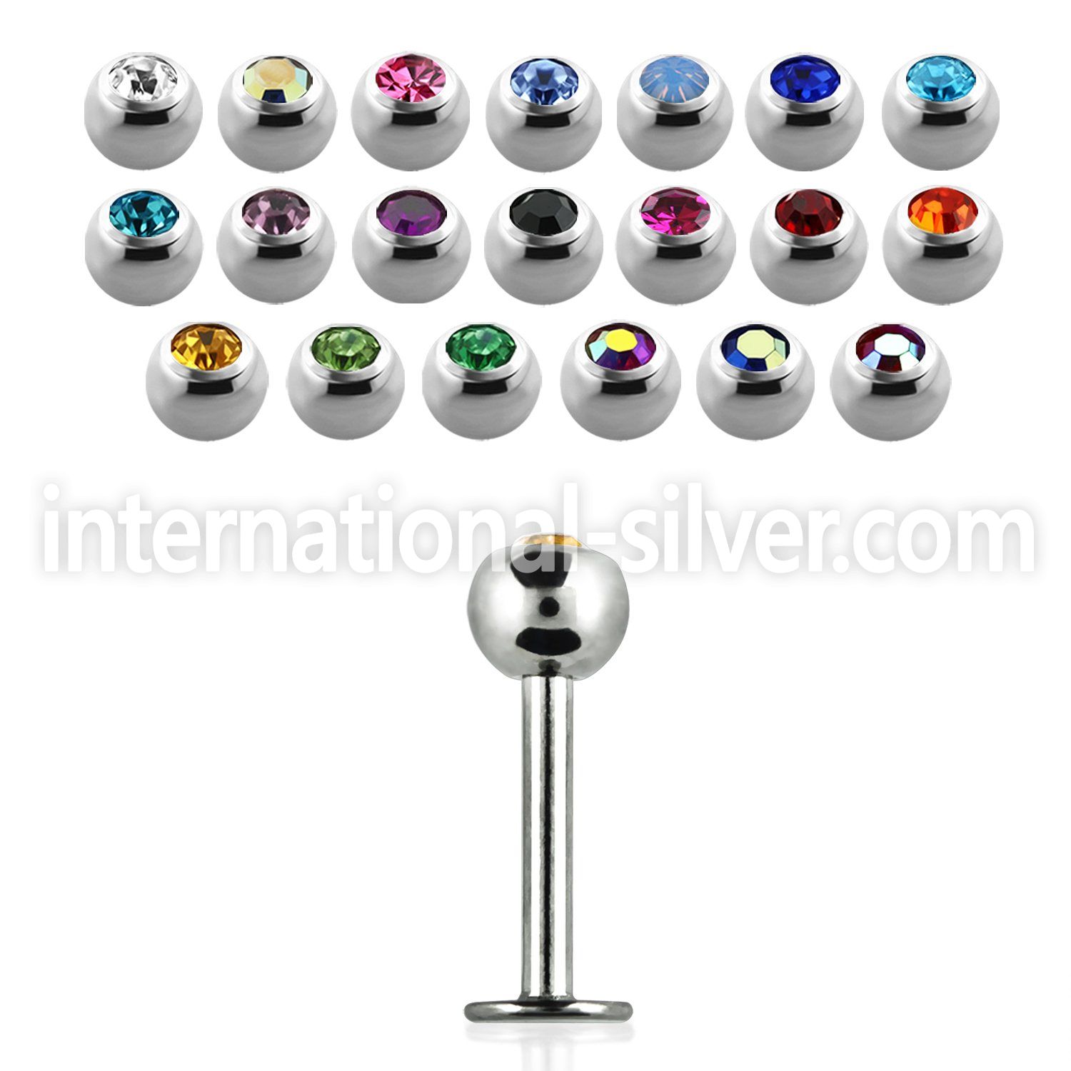 lbc4s labrets lip rings surgical steel 316l labrets chin