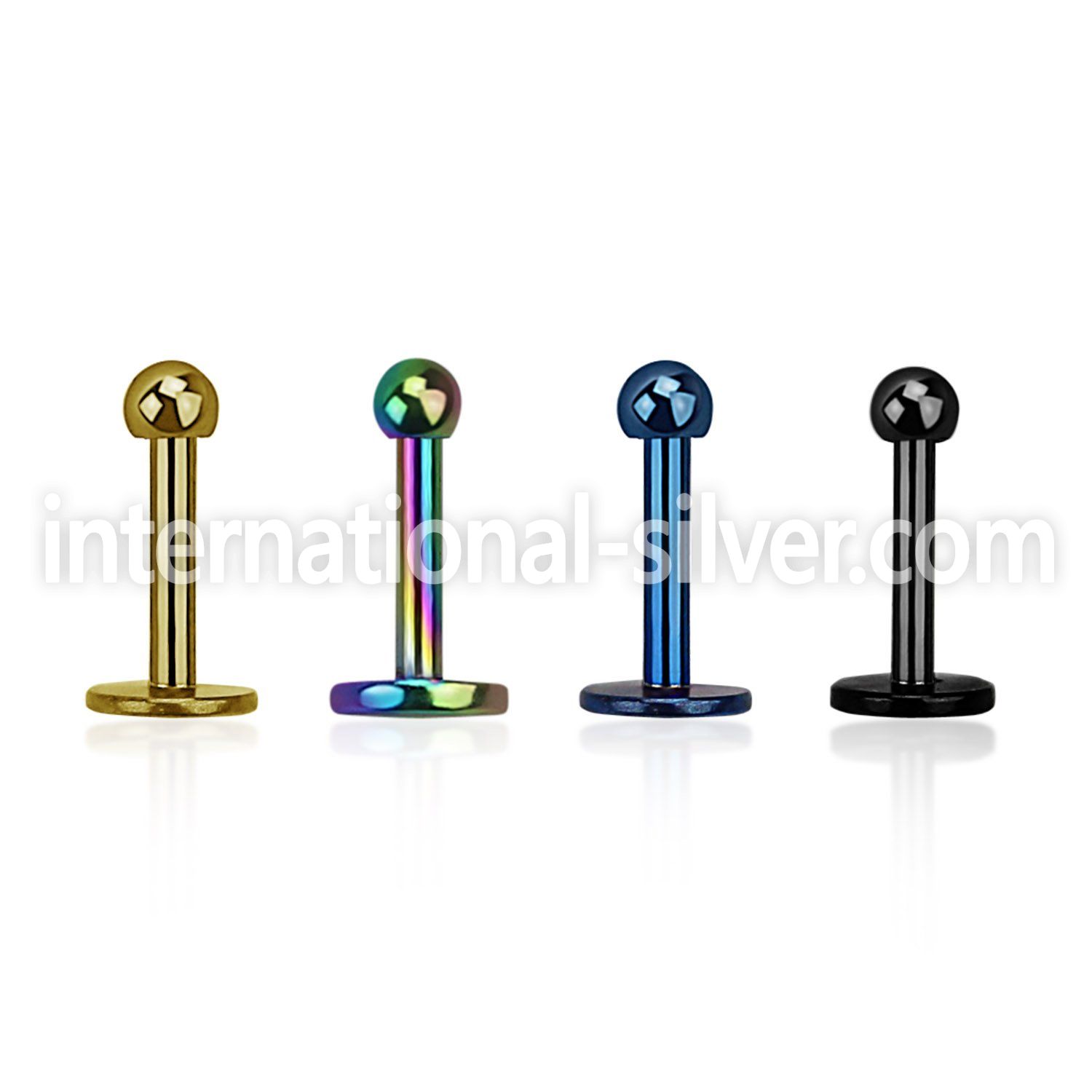 lbtbmc2 labrets lip rings anodized surgical steel 316l labrets chin