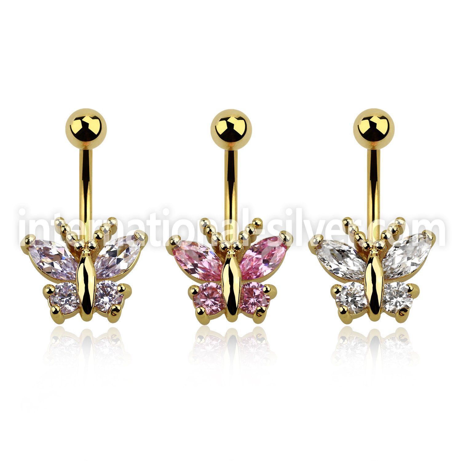 mdgz321 belly rings anodized surgical steel 316l belly button