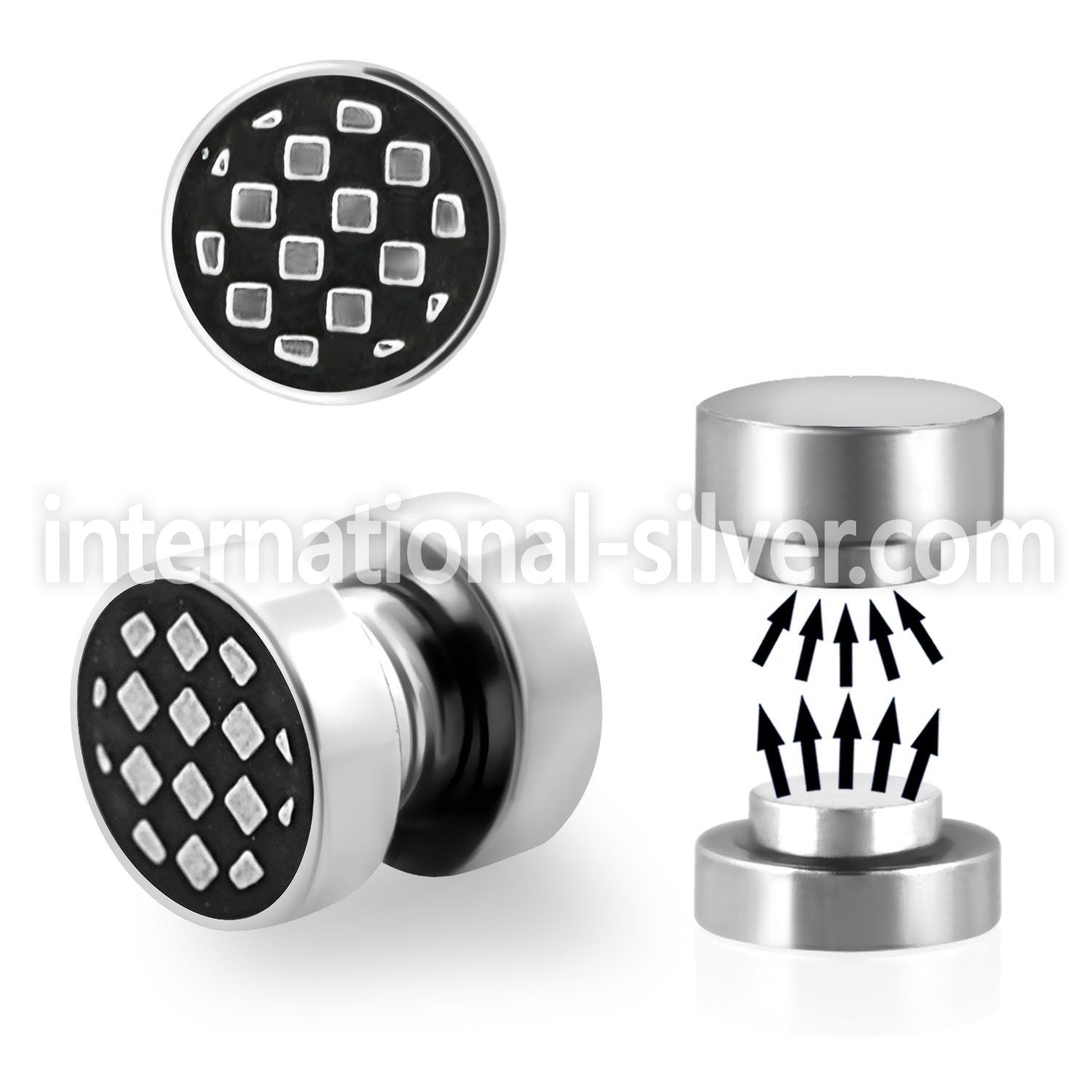 mip15 cheaters  illusion plugs and tapers surgical steel 316l ear lobe