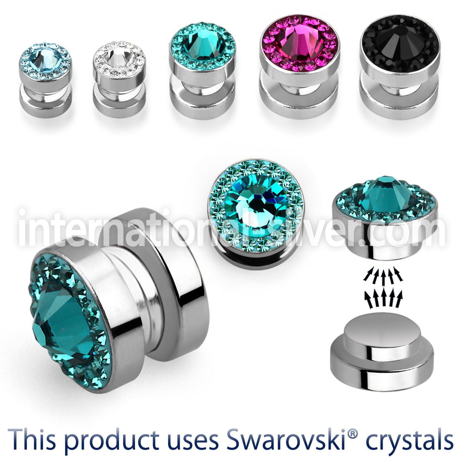 mpgc cheaters  illusion plugs and tapers surgical steel 316l ear lobe