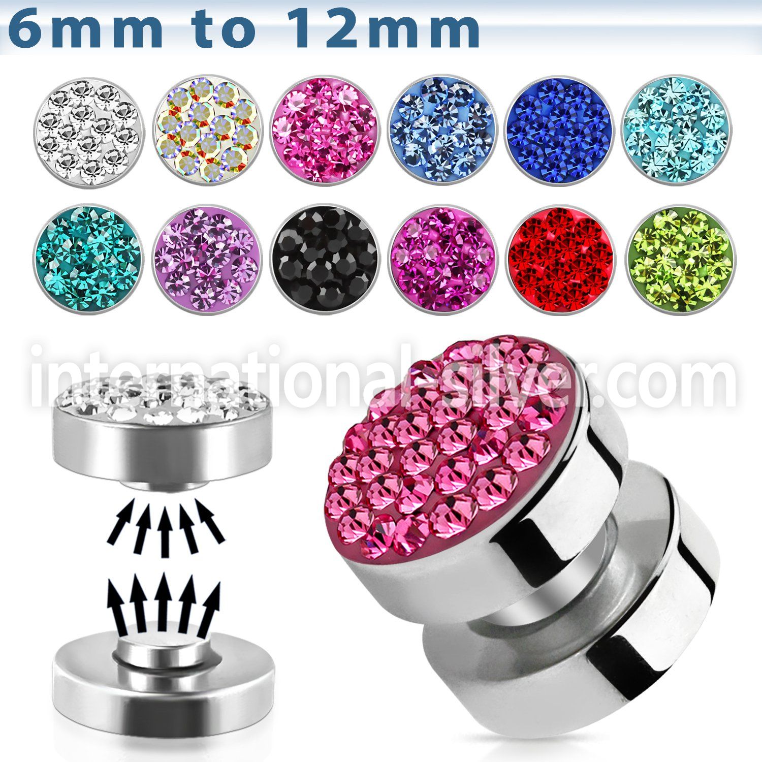 mpmc cheaters  illusion plugs and tapers surgical steel 316l belly button