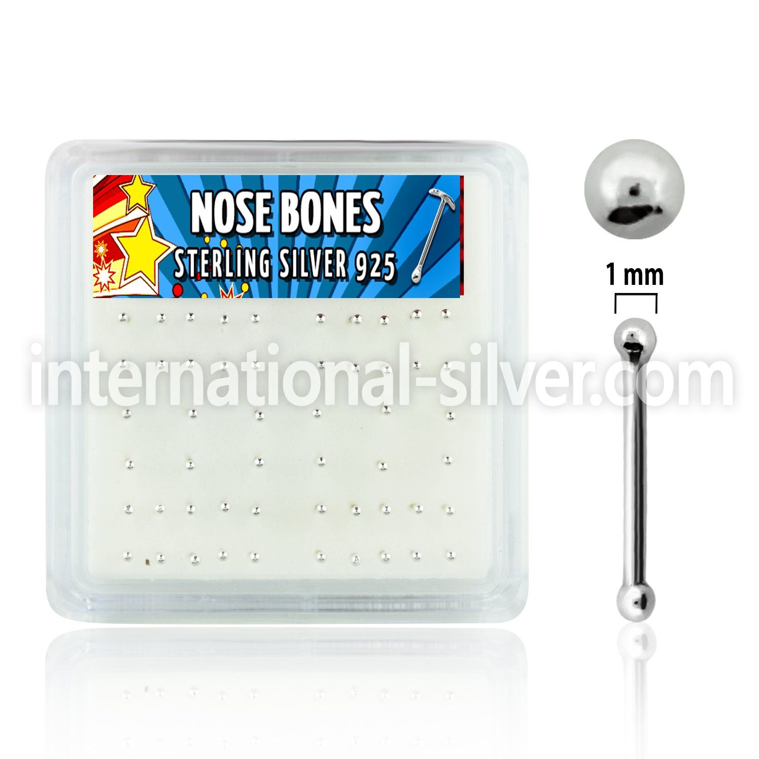 nbsv1bx nose bone silver 925 nose