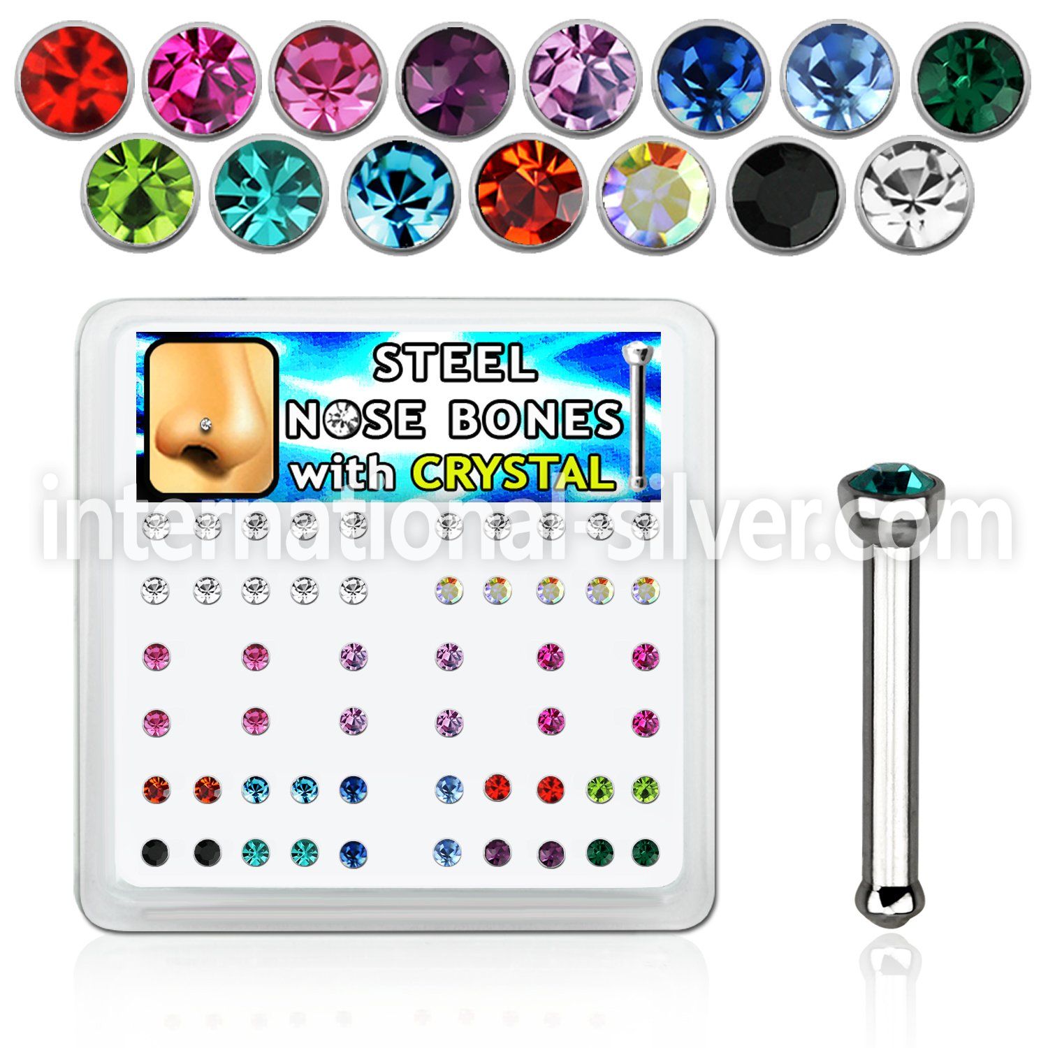 nbsxm nose bone surgical steel 316l nose