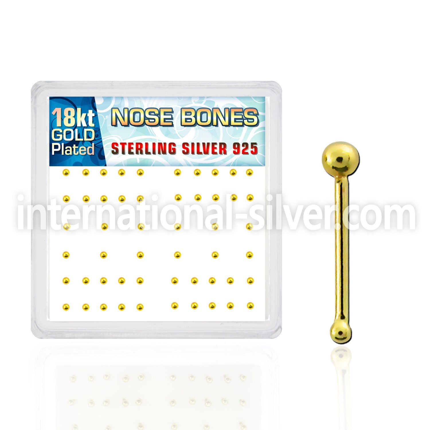 nbx18b nose bone silver 925 nose