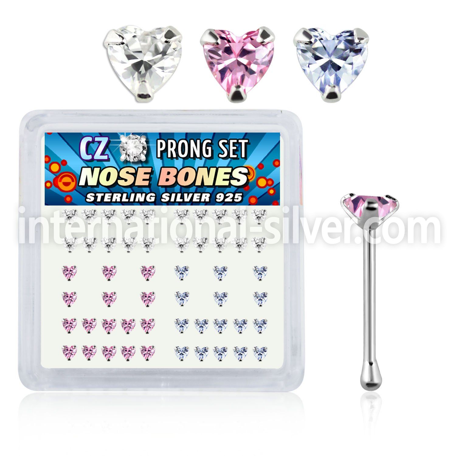 nbzhm nose bone silver 925 nose