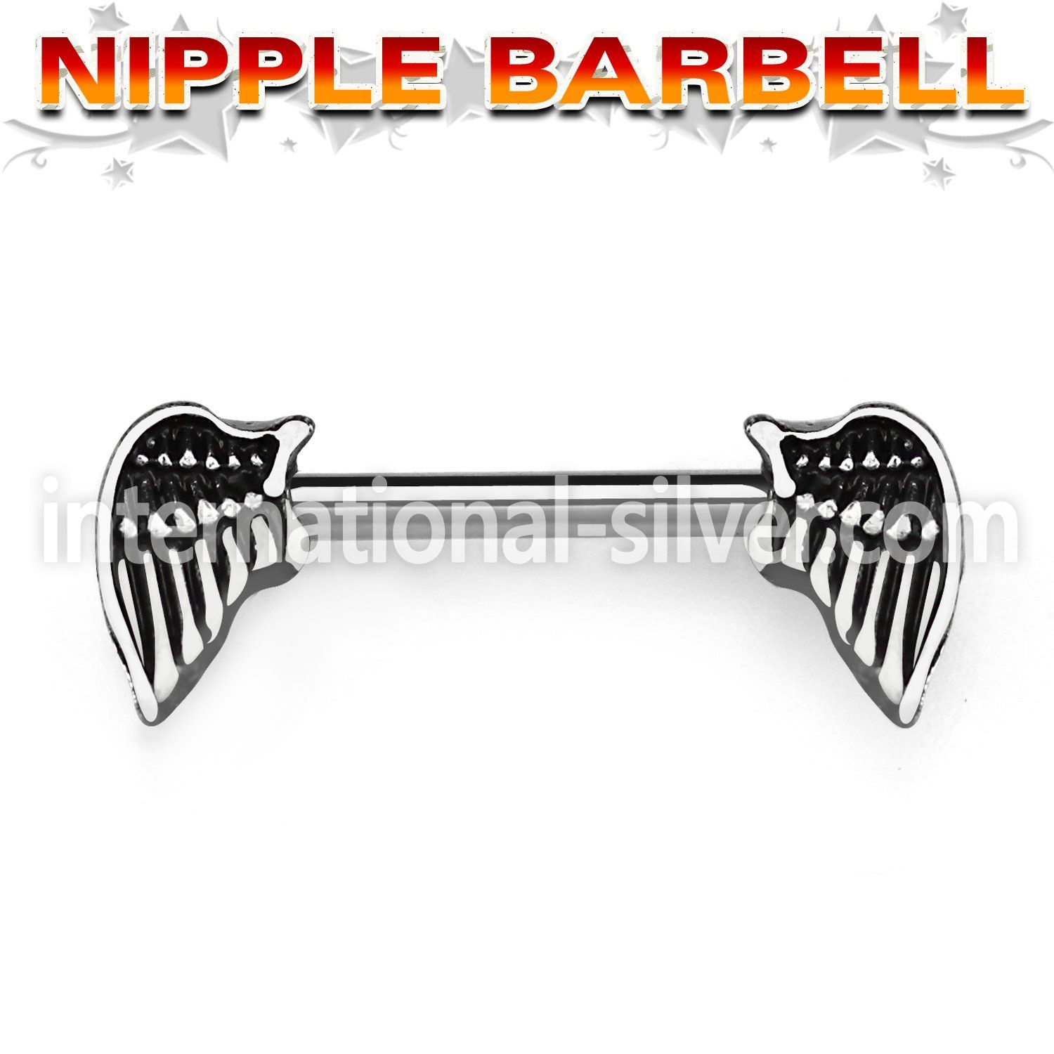 npsh16 straight barbells surgical steel 316l nipple