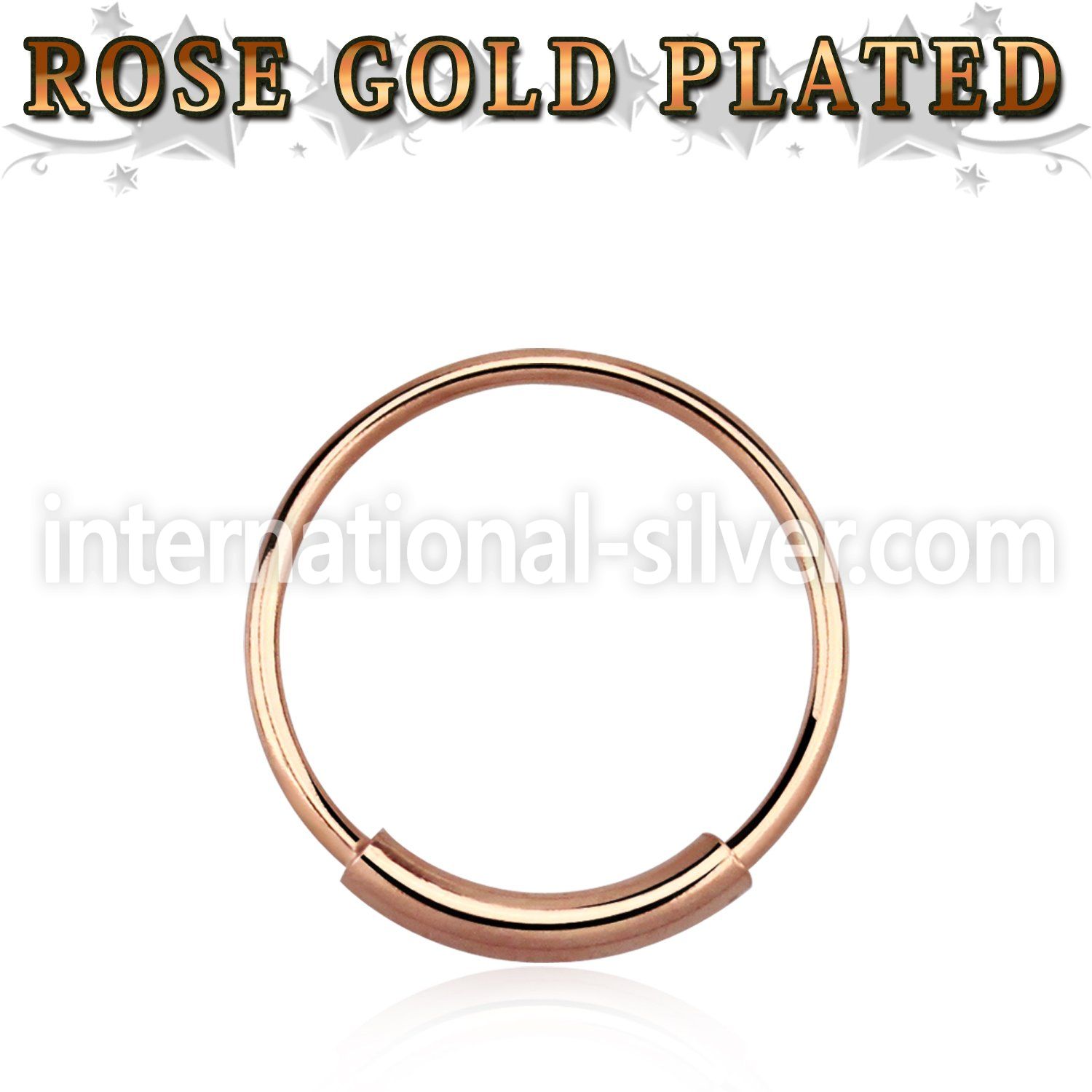 ns02rs nose hoop silver 925 nose