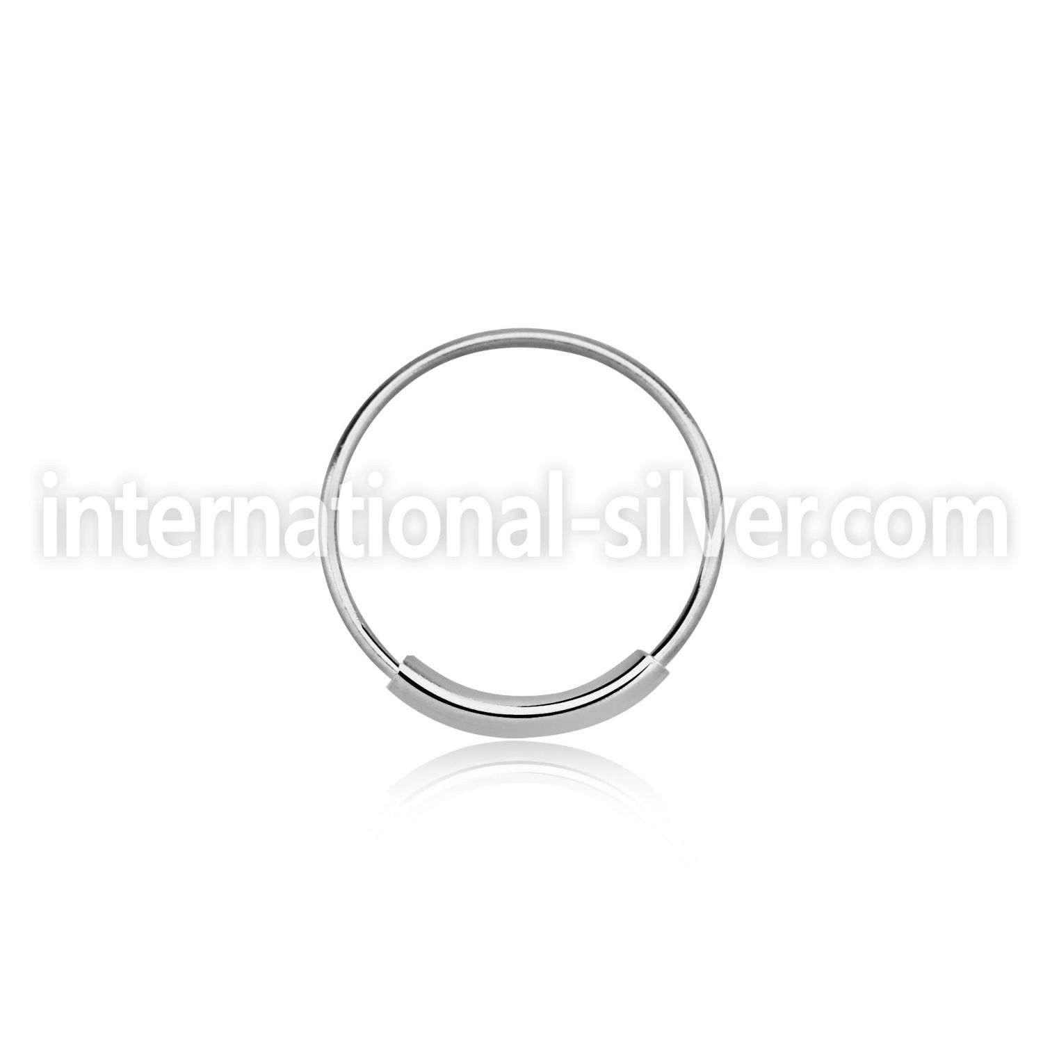 ns03 nose hoop silver 925 nose