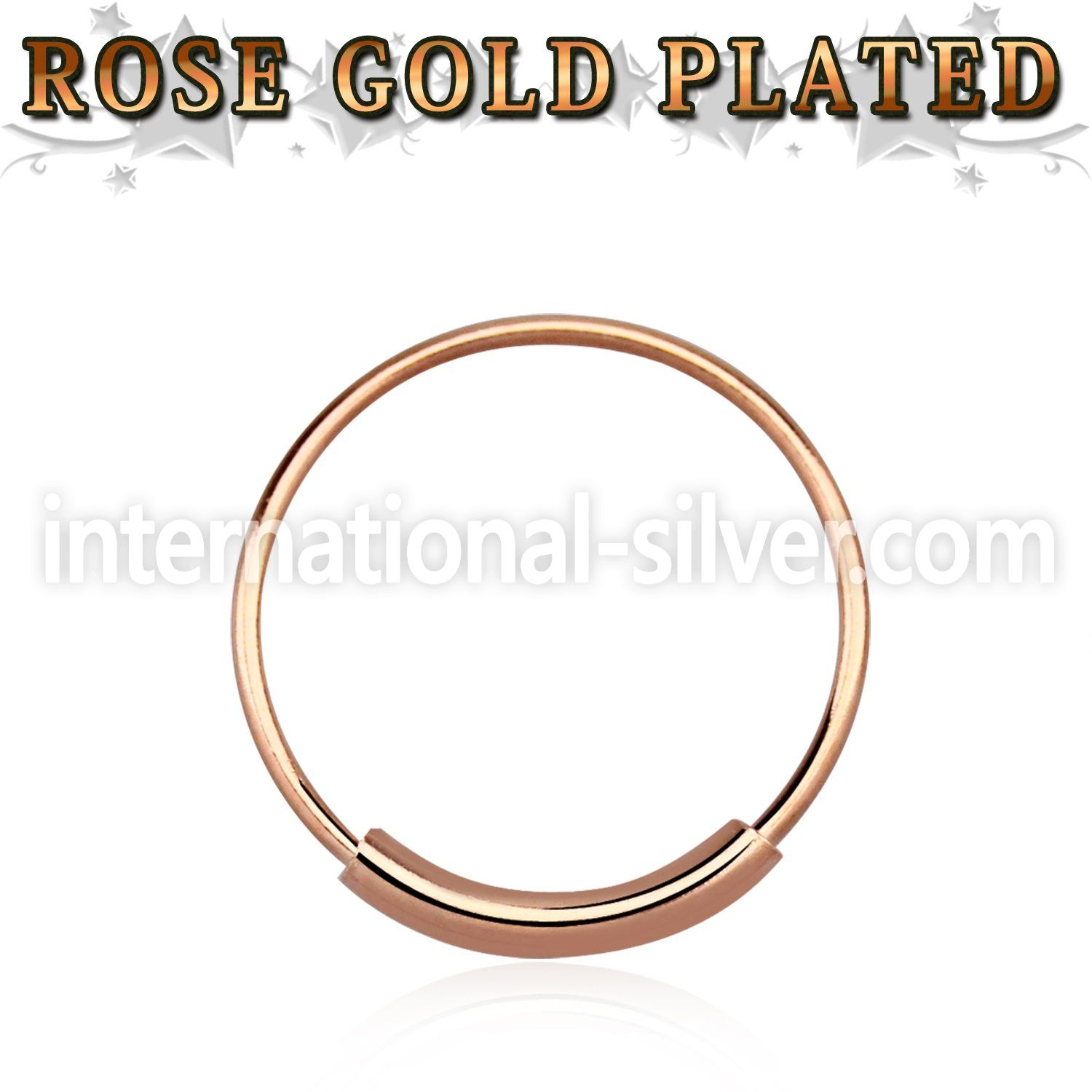ns03rs nose hoop silver 925 nose