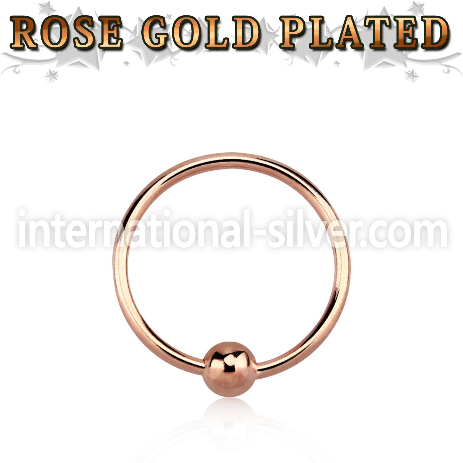 ns05rs nose hoop silver 925 nose