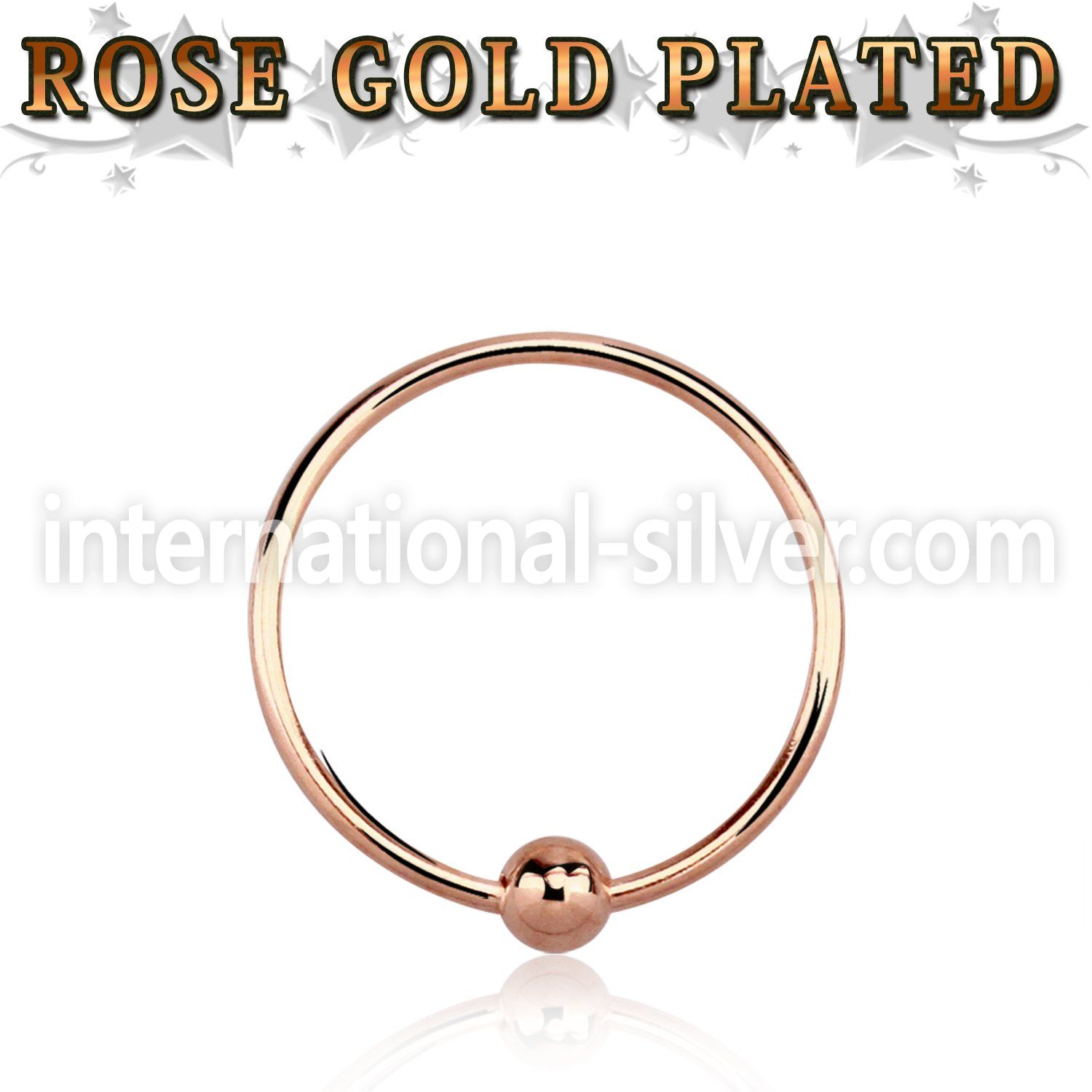 ns06rs nose hoop silver 925 nose