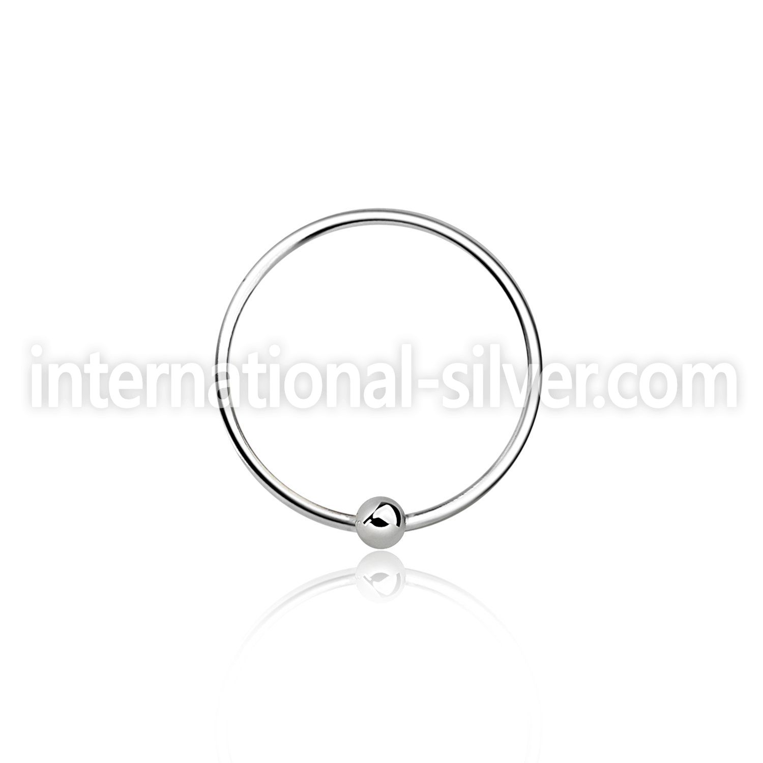 ns07 nose hoop silver 925 nose