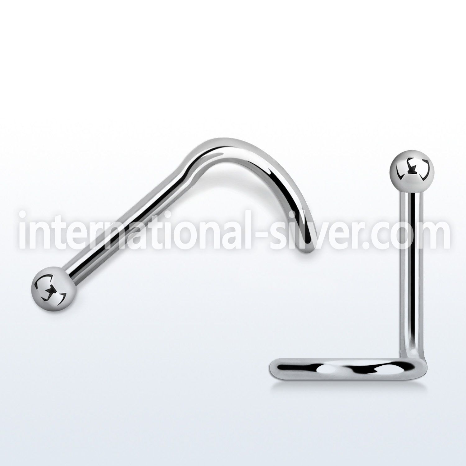 nsb18 surgical steel nose screws and nose studs nose piercing