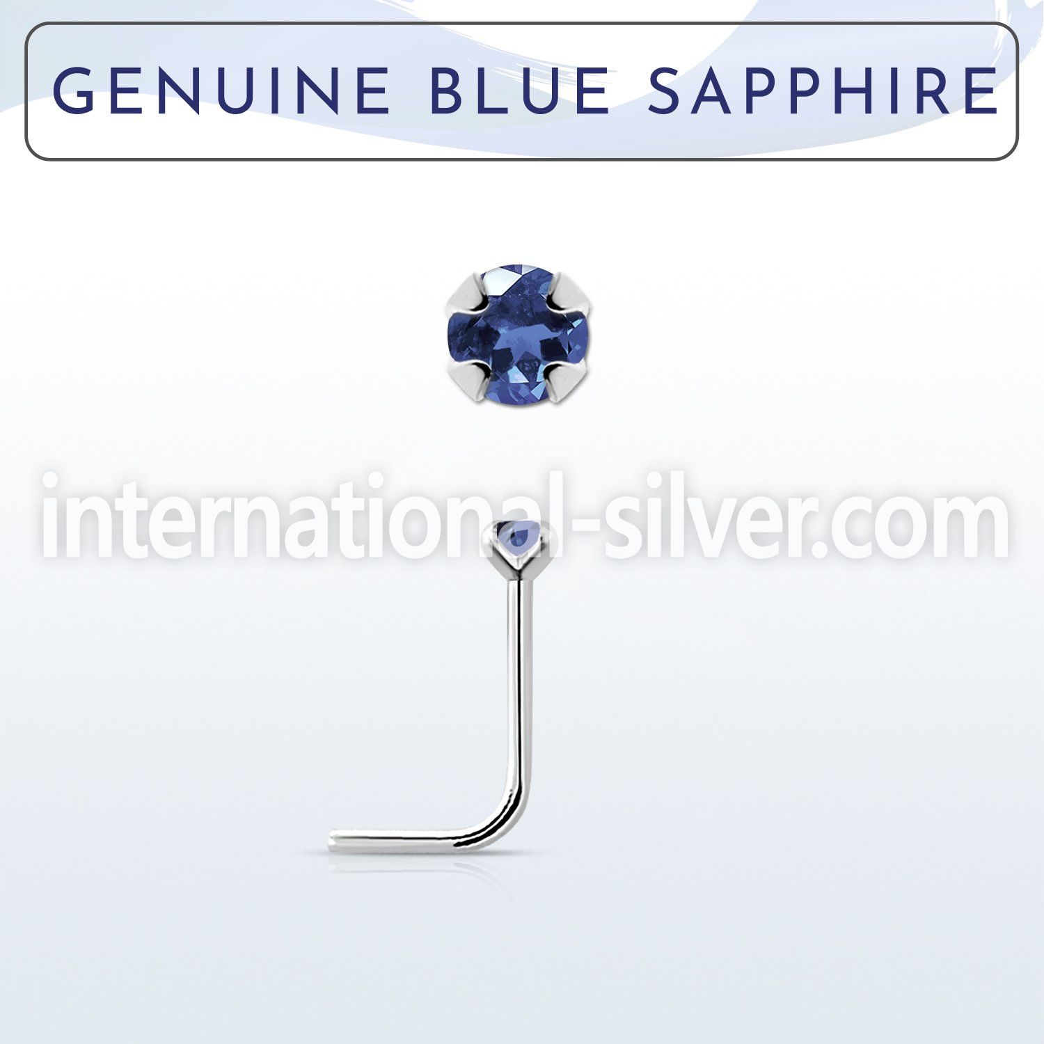 nspge9 l shape nose studs silver 925 nose