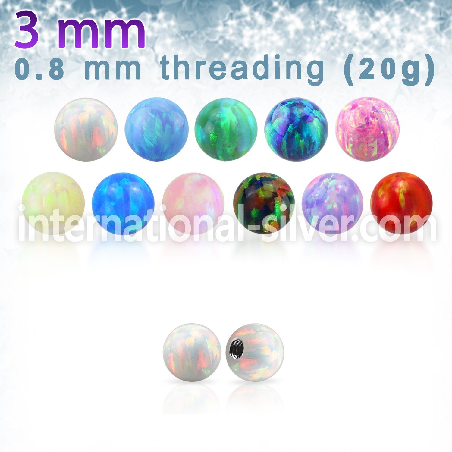opi3xs surgical steel body jewelry parts piercing