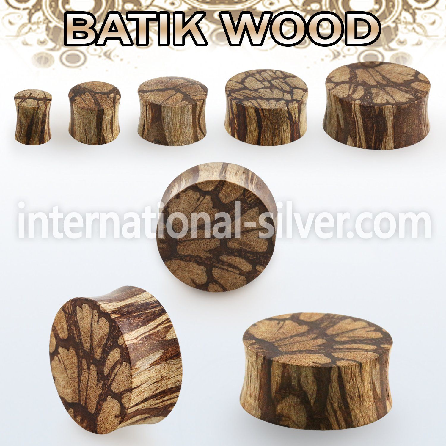 pba plugs gauges organic body jewelry 