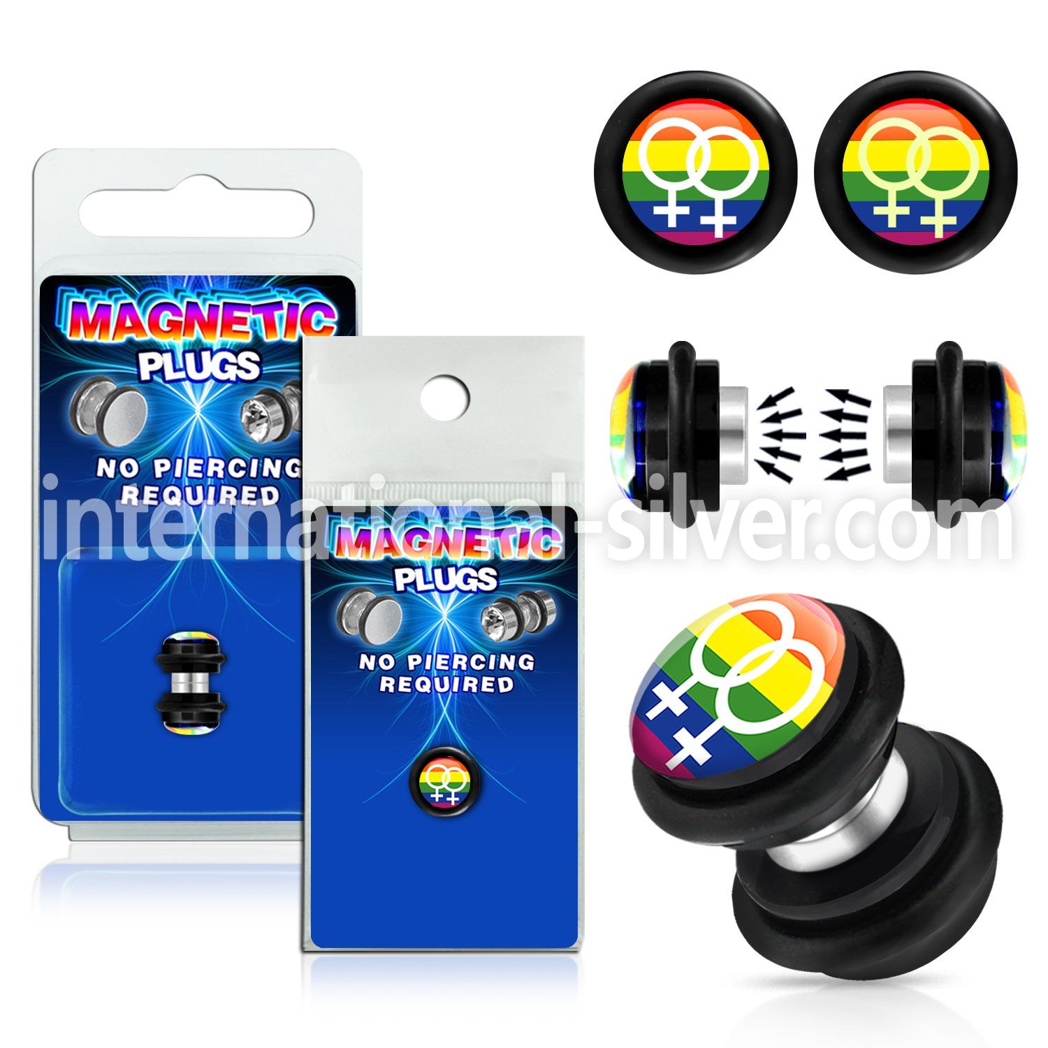 pkmp73 cheaters  illusion plugs and tapers acrylic body jewelry belly button