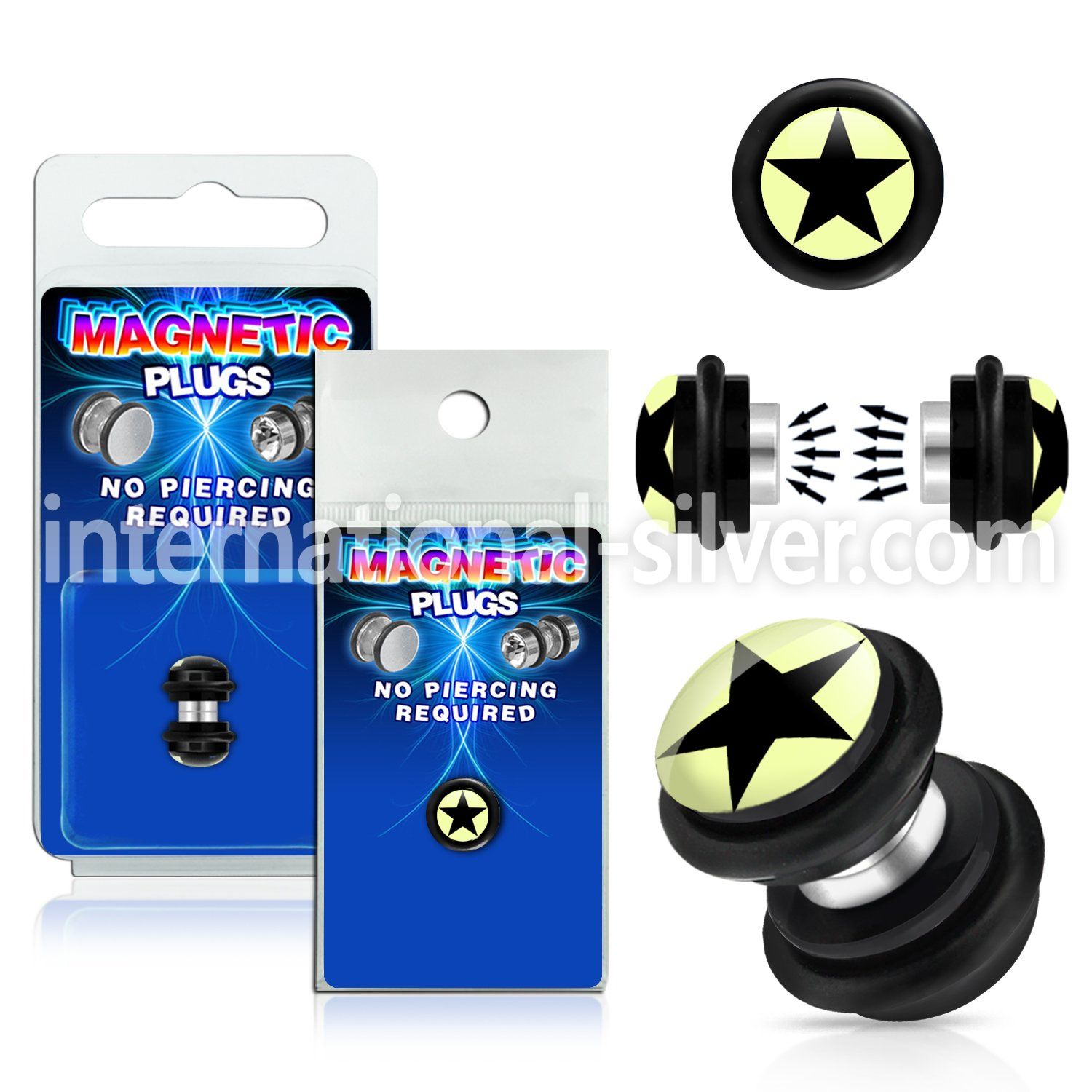 pkmp78 cheaters  illusion plugs and tapers acrylic body jewelry belly button