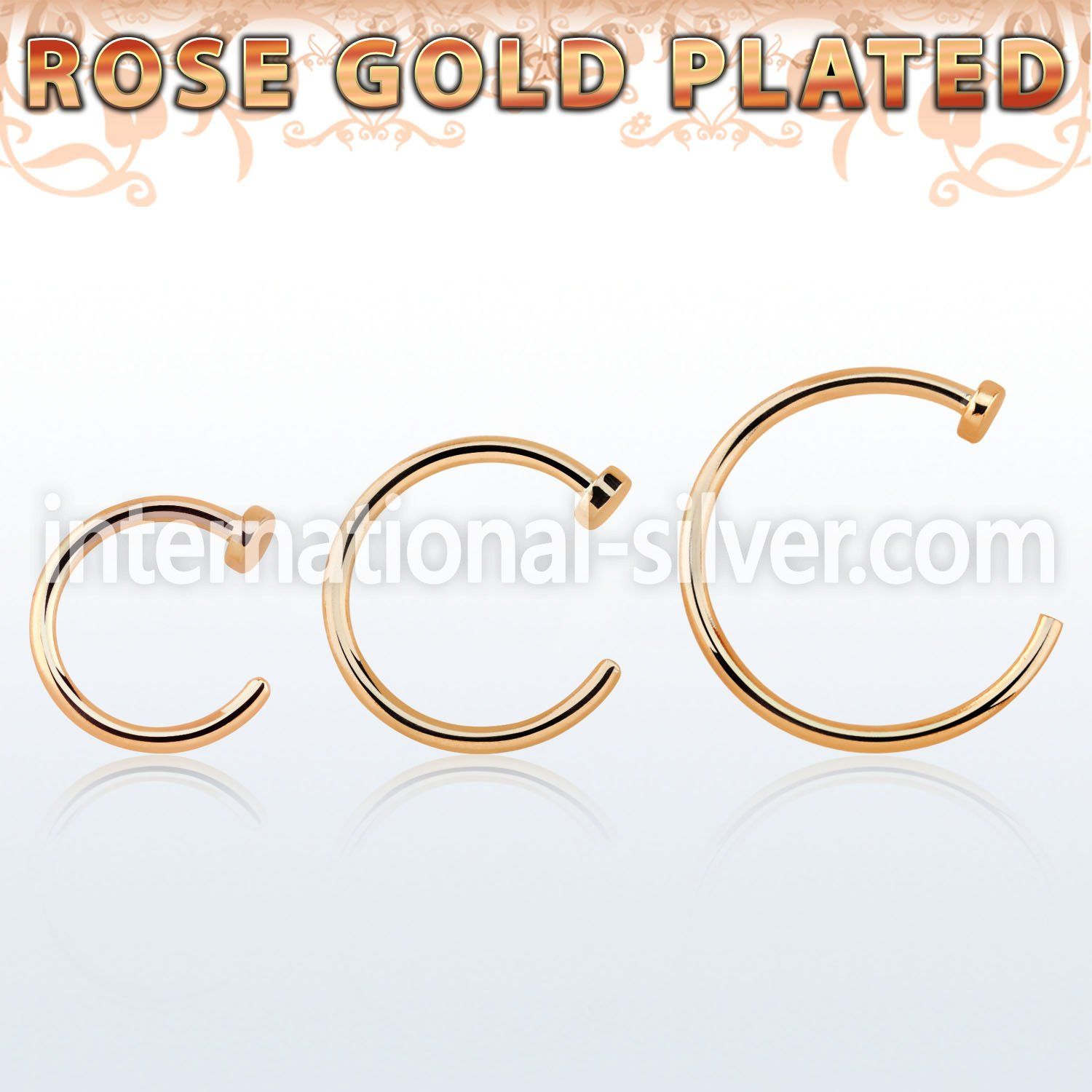 rscln20 nose hoop silver 925 nose