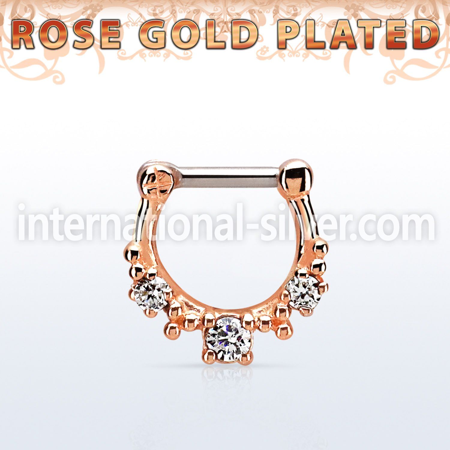 rsepl14 straight barbells silver 925 septum