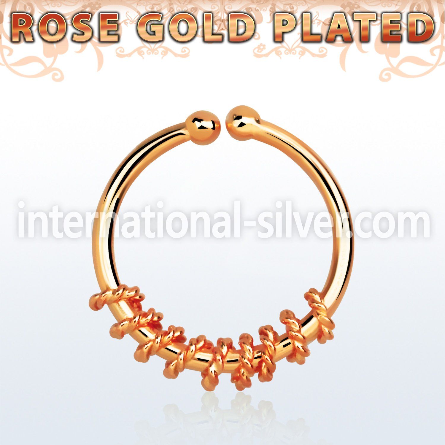 rssep12a fake illusion body jewelry silver 925 septum