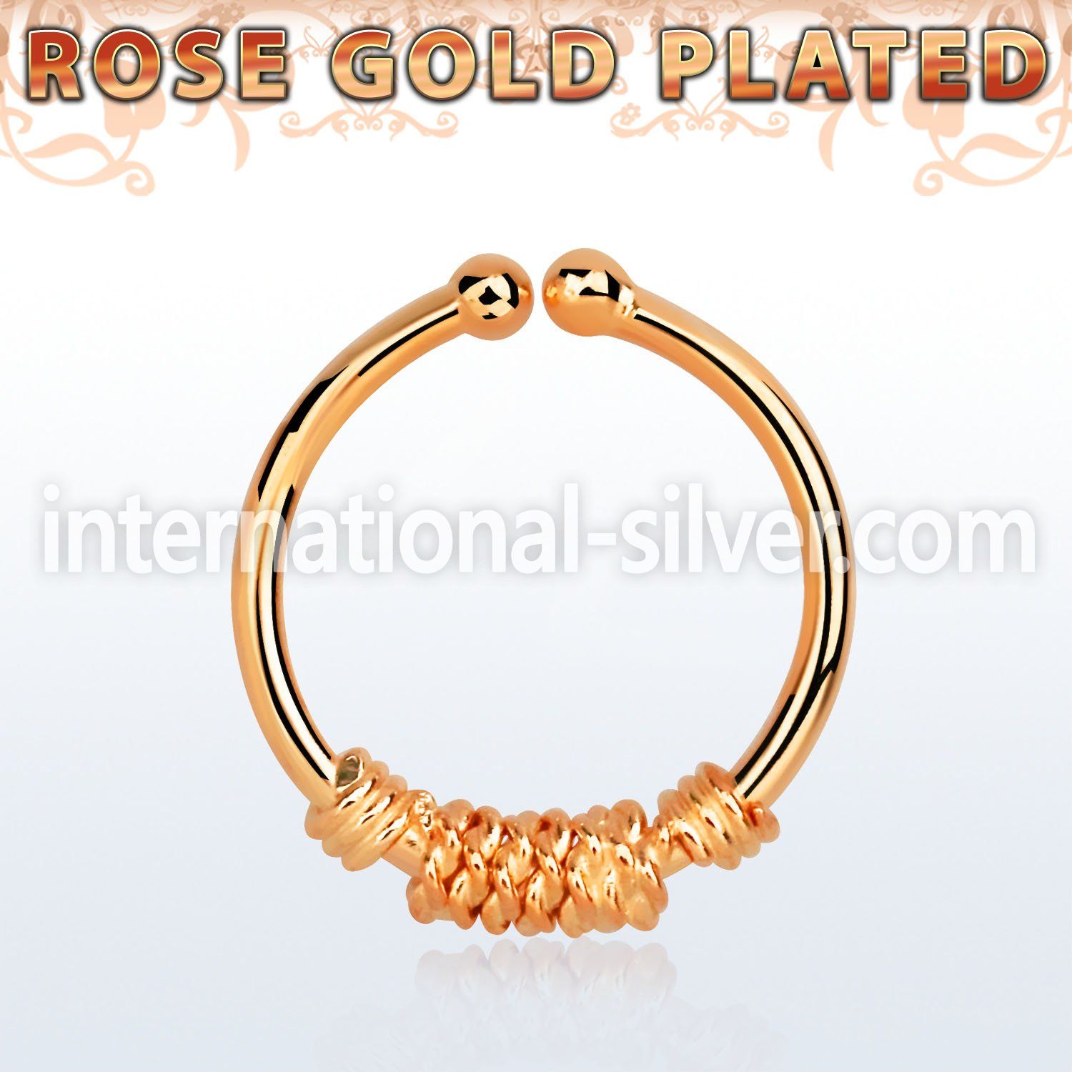 rssep12b fake illusion body jewelry silver 925 septum