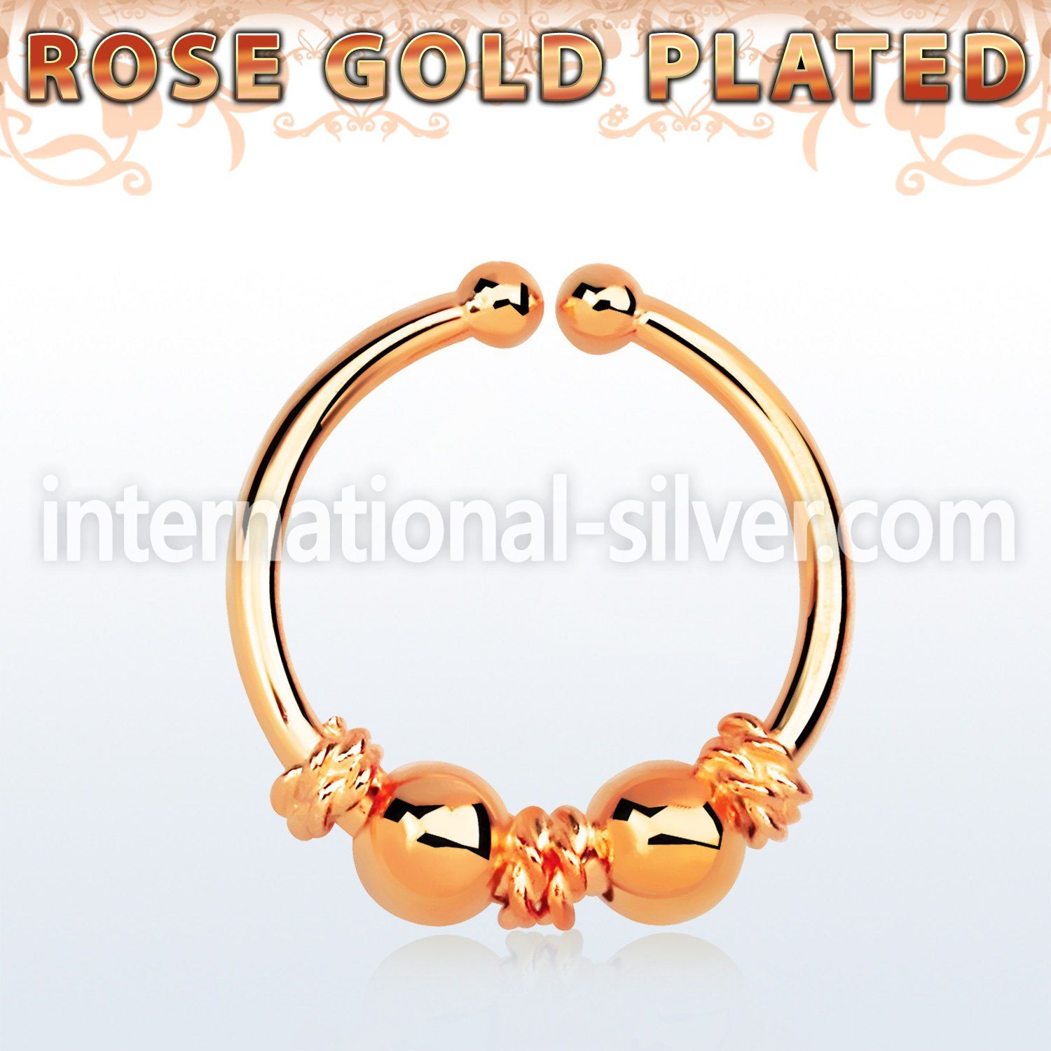 rssep12f fake illusion body jewelry silver 925 septum