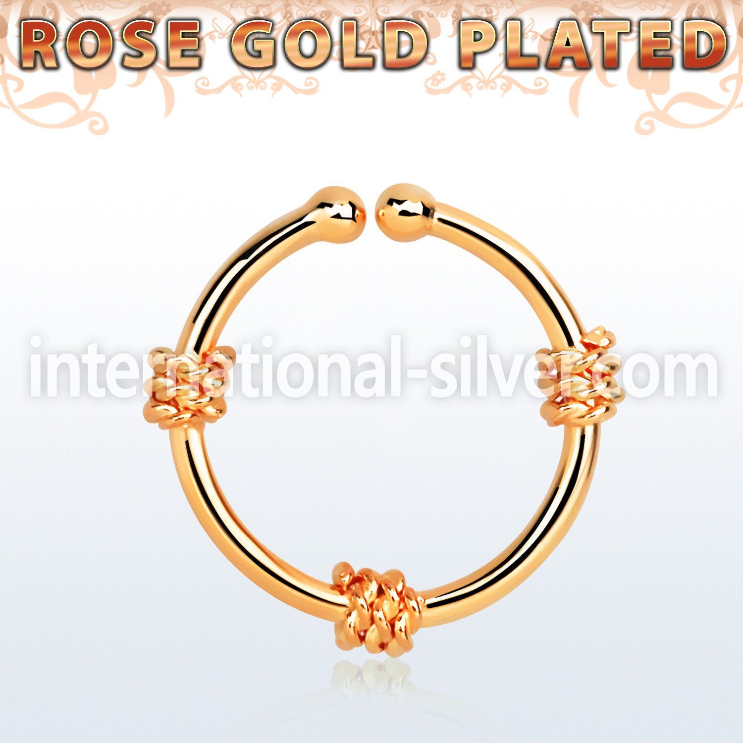 rssep12g fake illusion body jewelry silver 925 septum